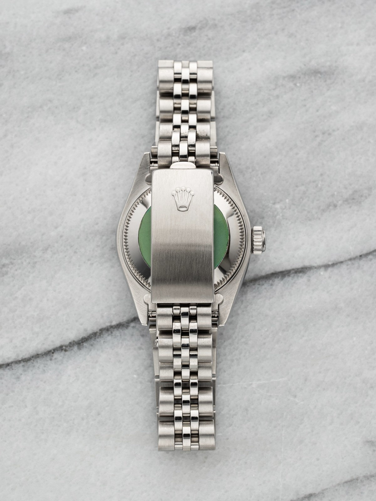 Vintage 1996 Rolex Lady Datejust 69174 18K WG Bezel Motif Arabic Dial 26mm