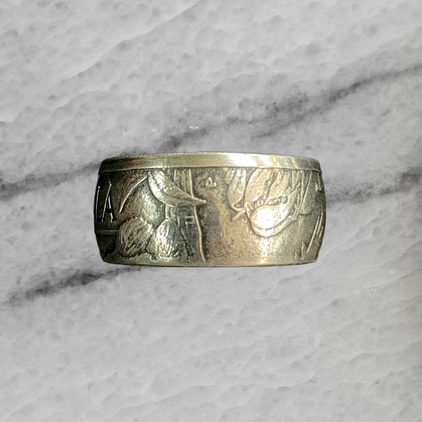 2022 Australian Koala 999 Pure Silver Coin Ring Size 10