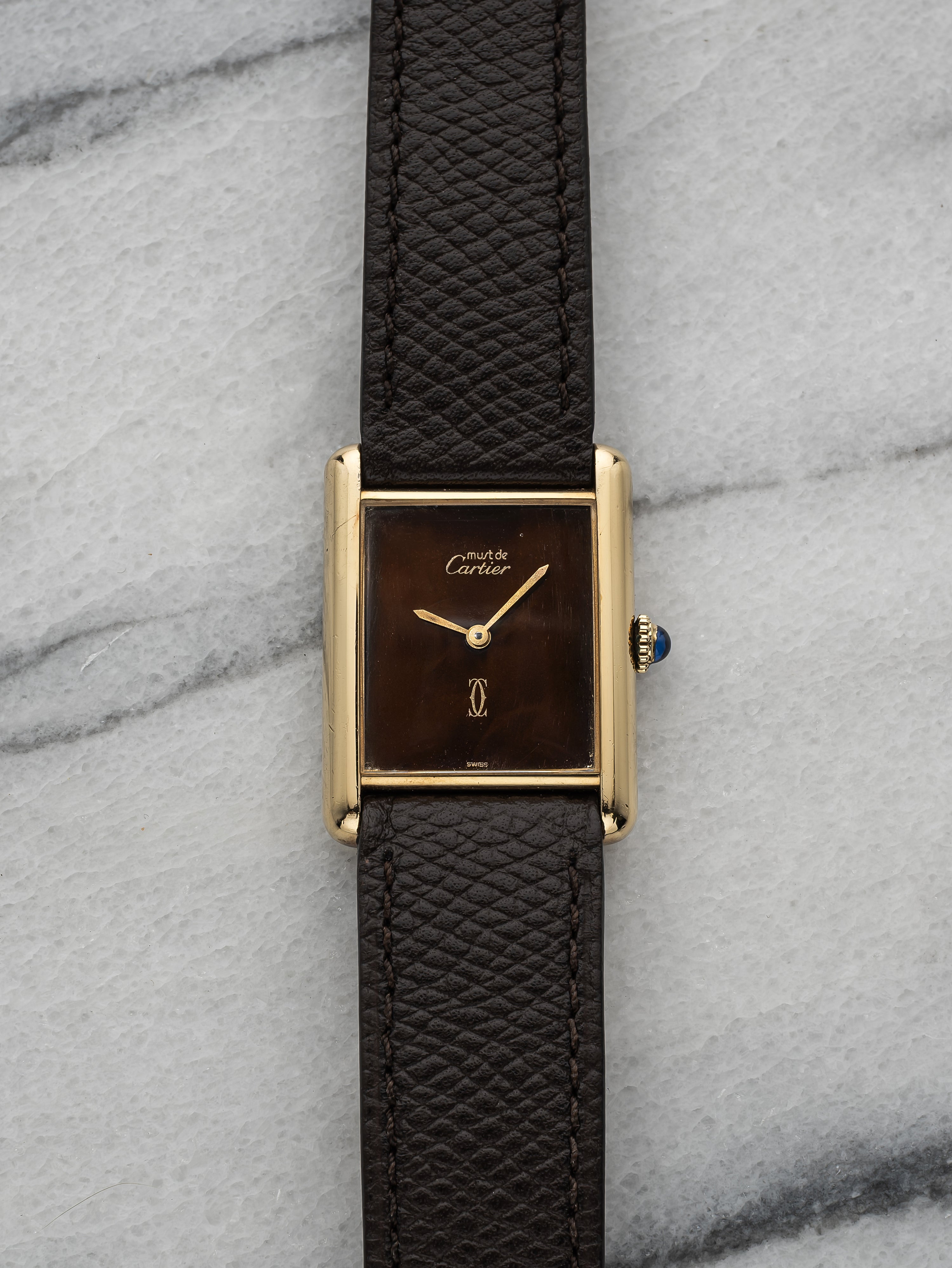 Cartier Tank - Brown Dial