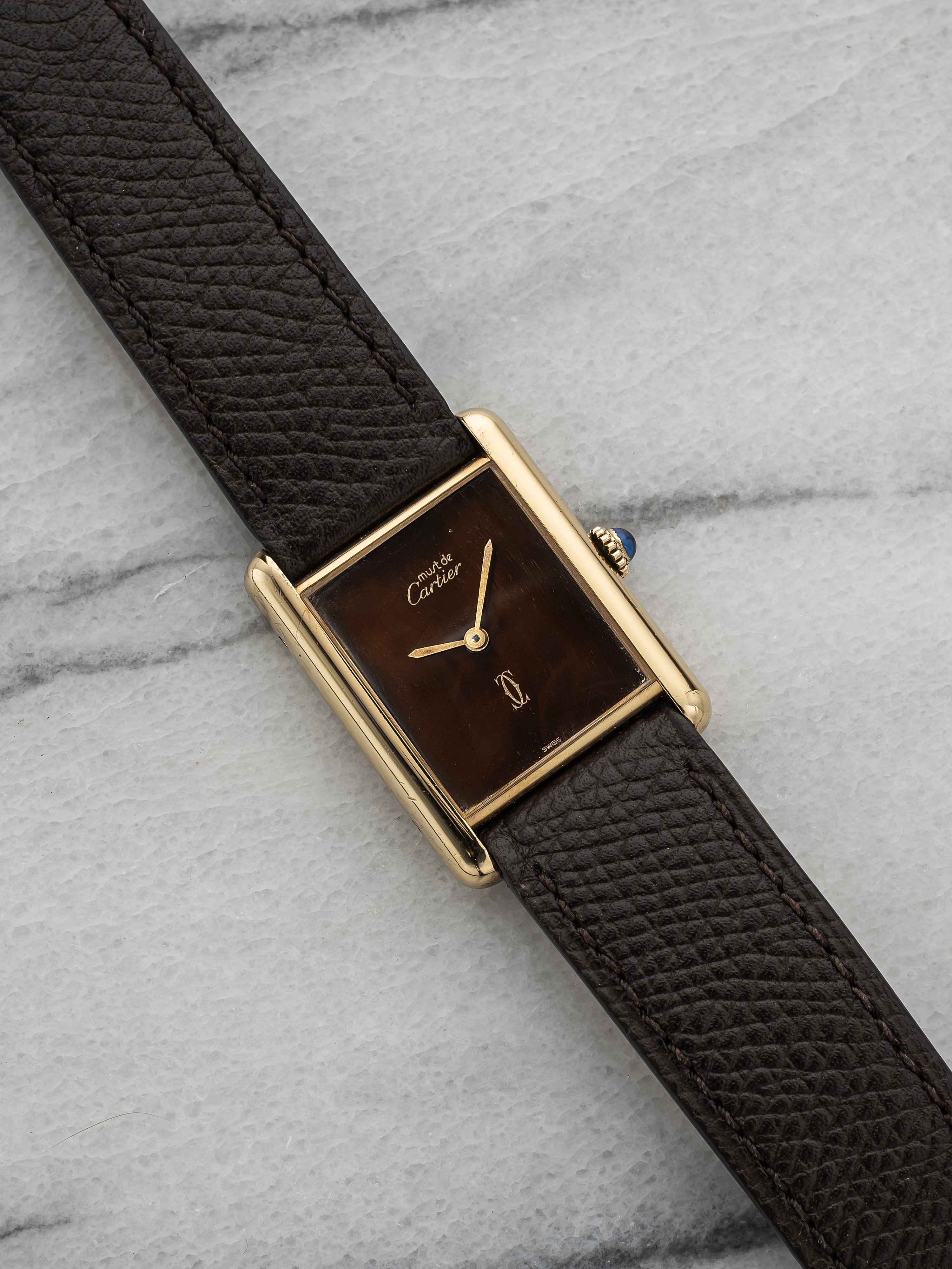 Cartier Tank - Brown Dial