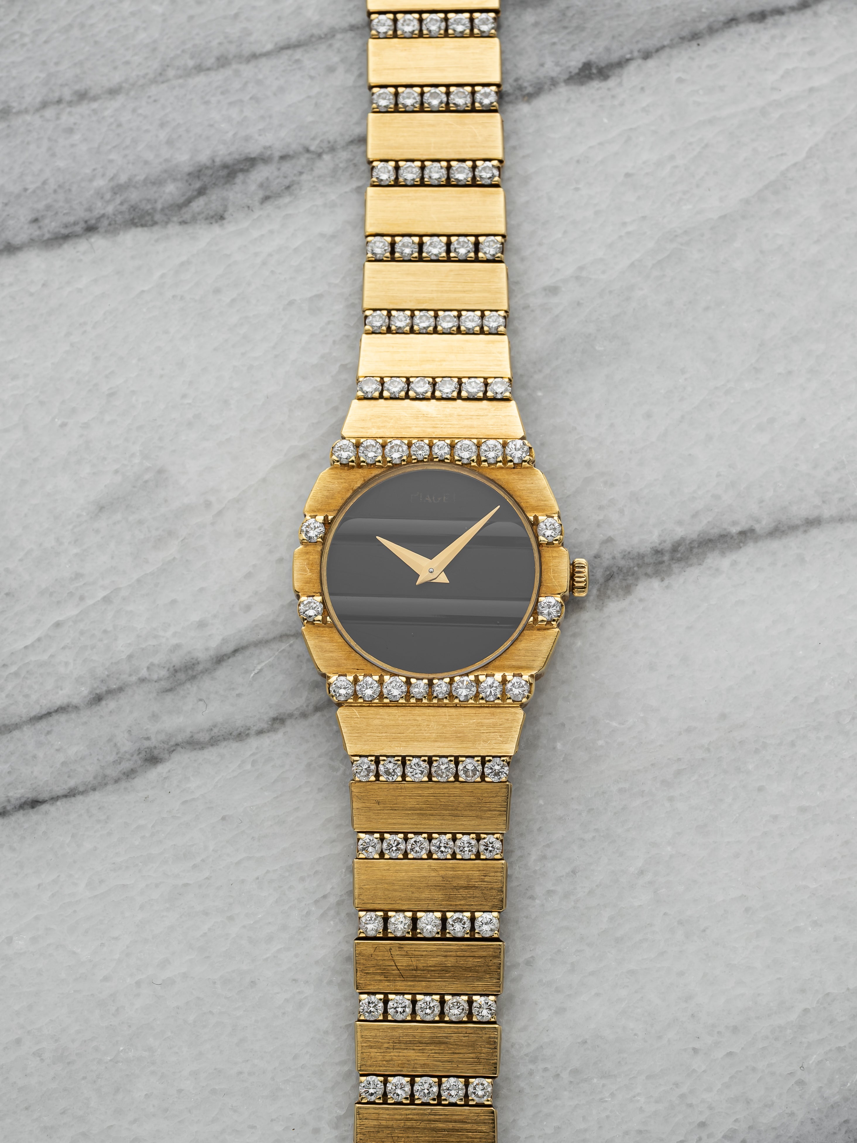 Piaget Mini Polo 861 C 606 - 18K Yellow Gold, Onyx & Diamond