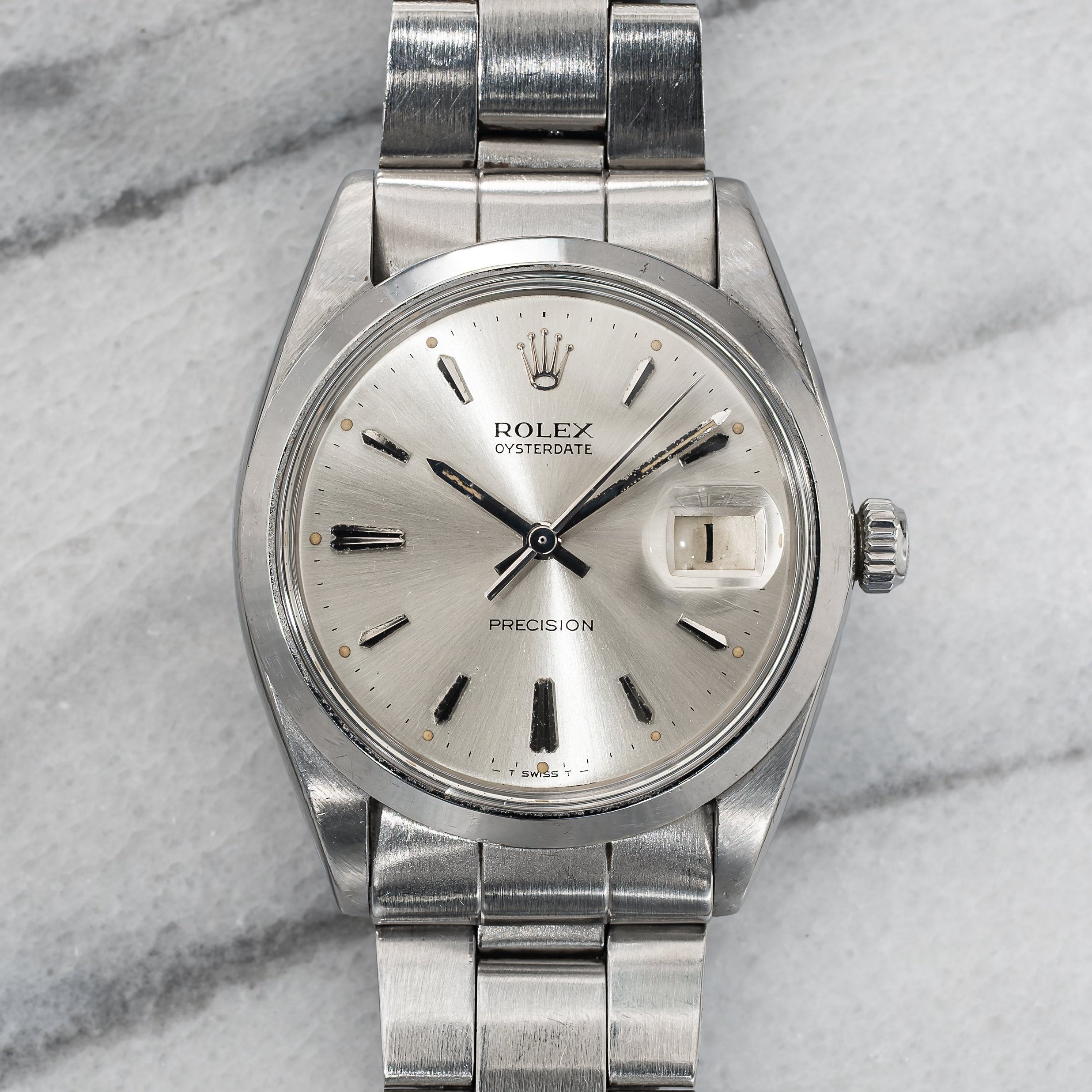 Rolex Oysterdate Precision 6694 – Silver Dial
