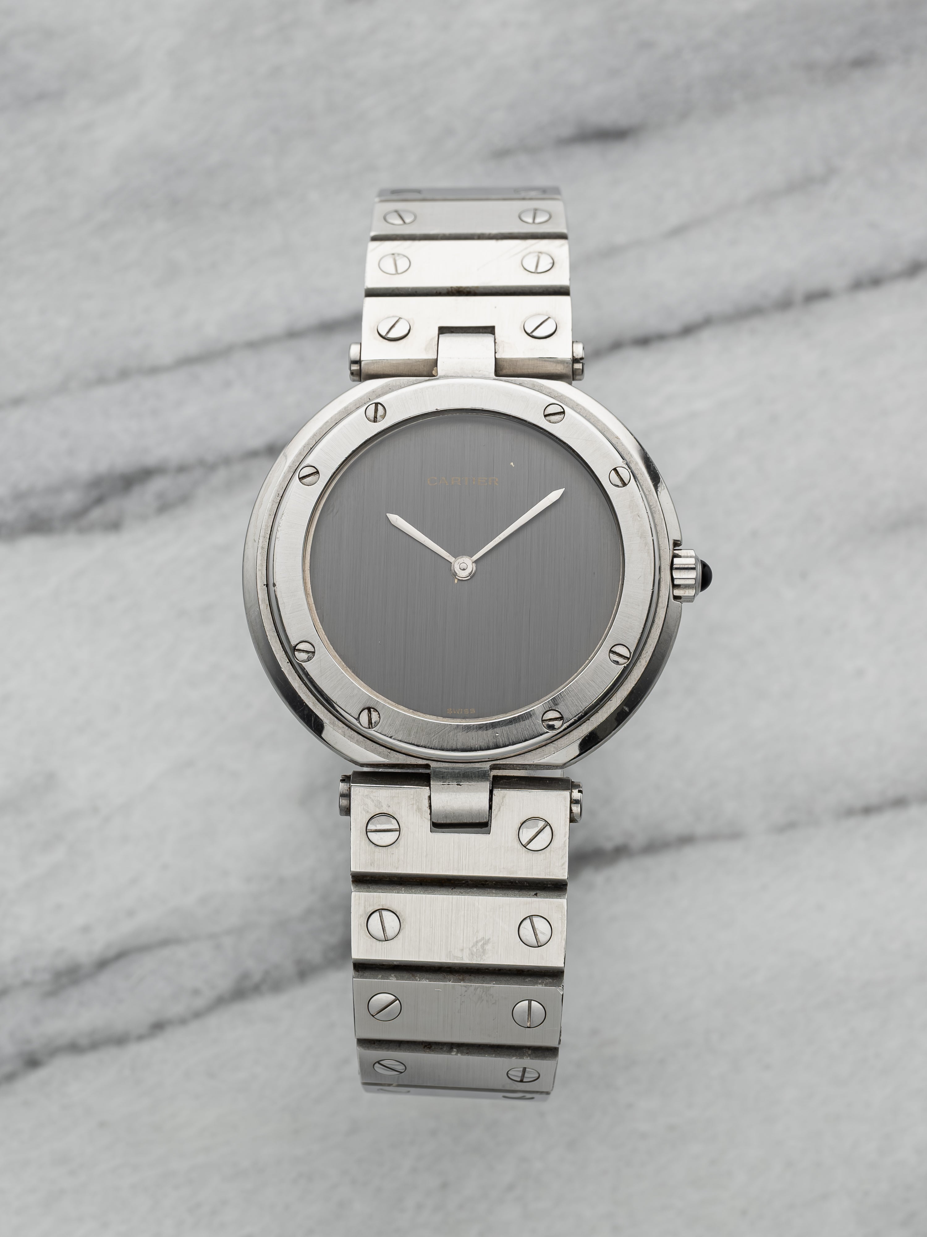 Cartier Santos Vendome 8192 - Stainless Steel, Grey Ghost Dial