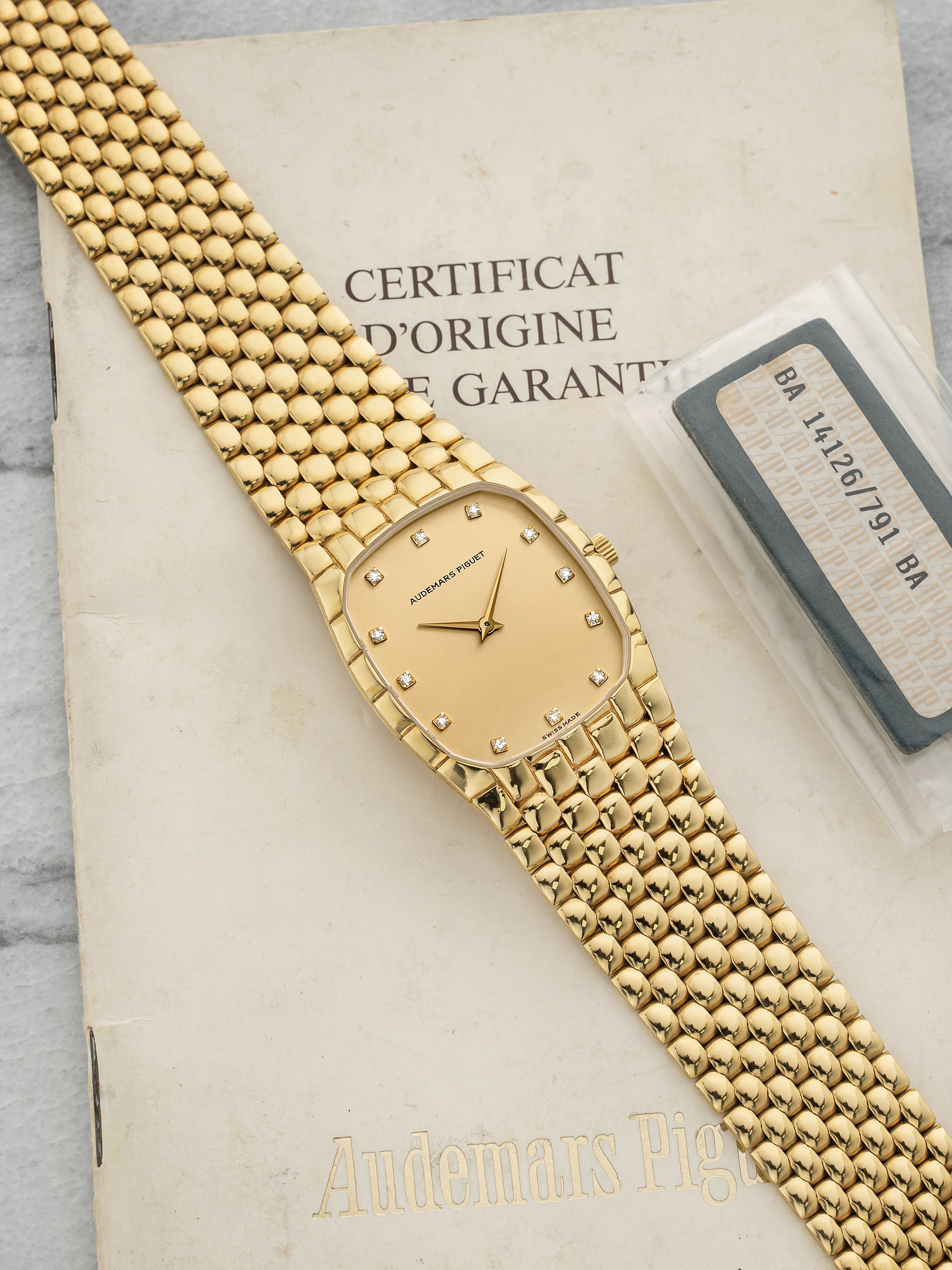 Audemars Piguet Cobra 14126.791 - 18K Yellow Gold Champagne Diamond Dial