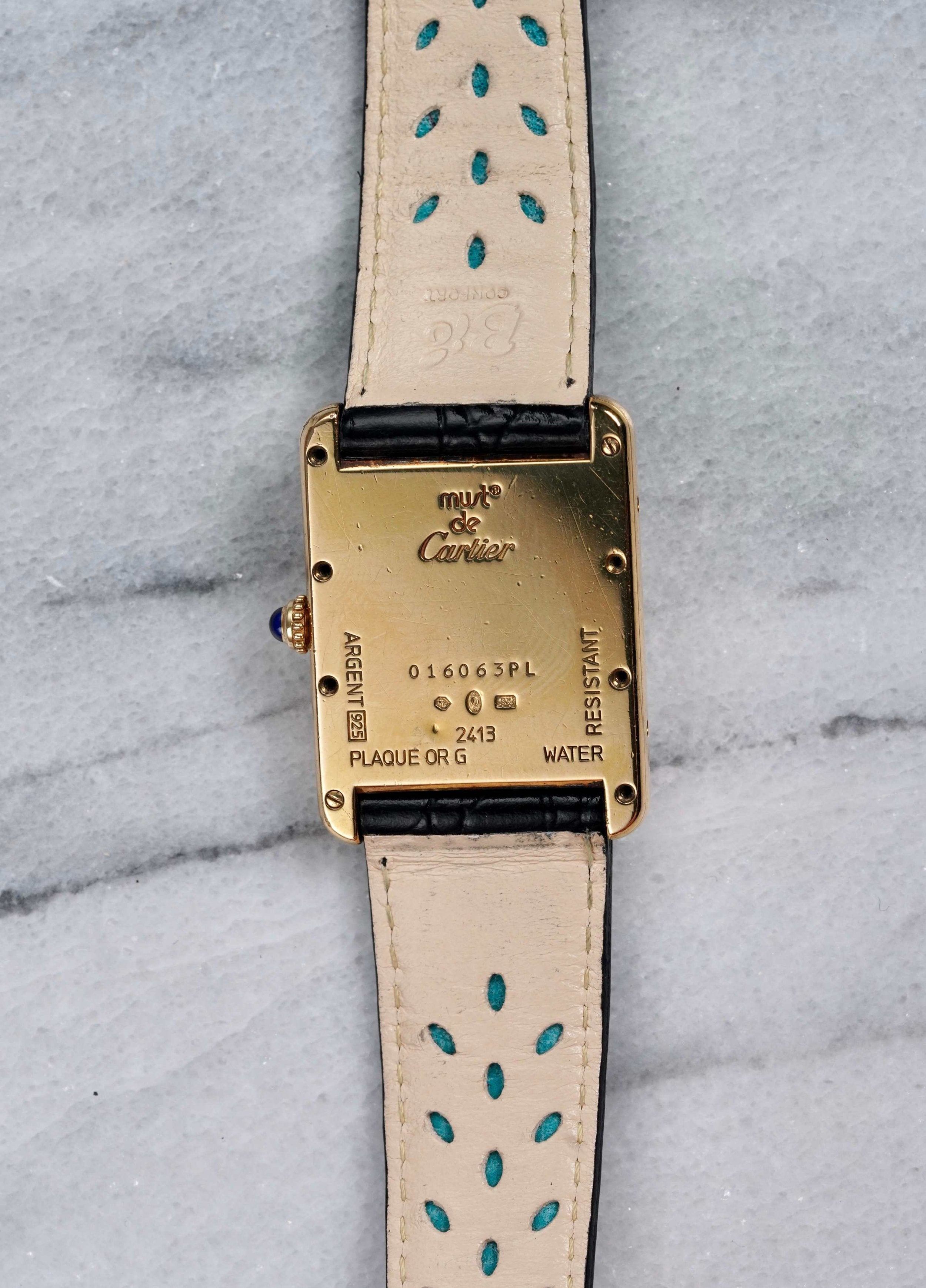 Cartier Tank - Arabic Numerals.