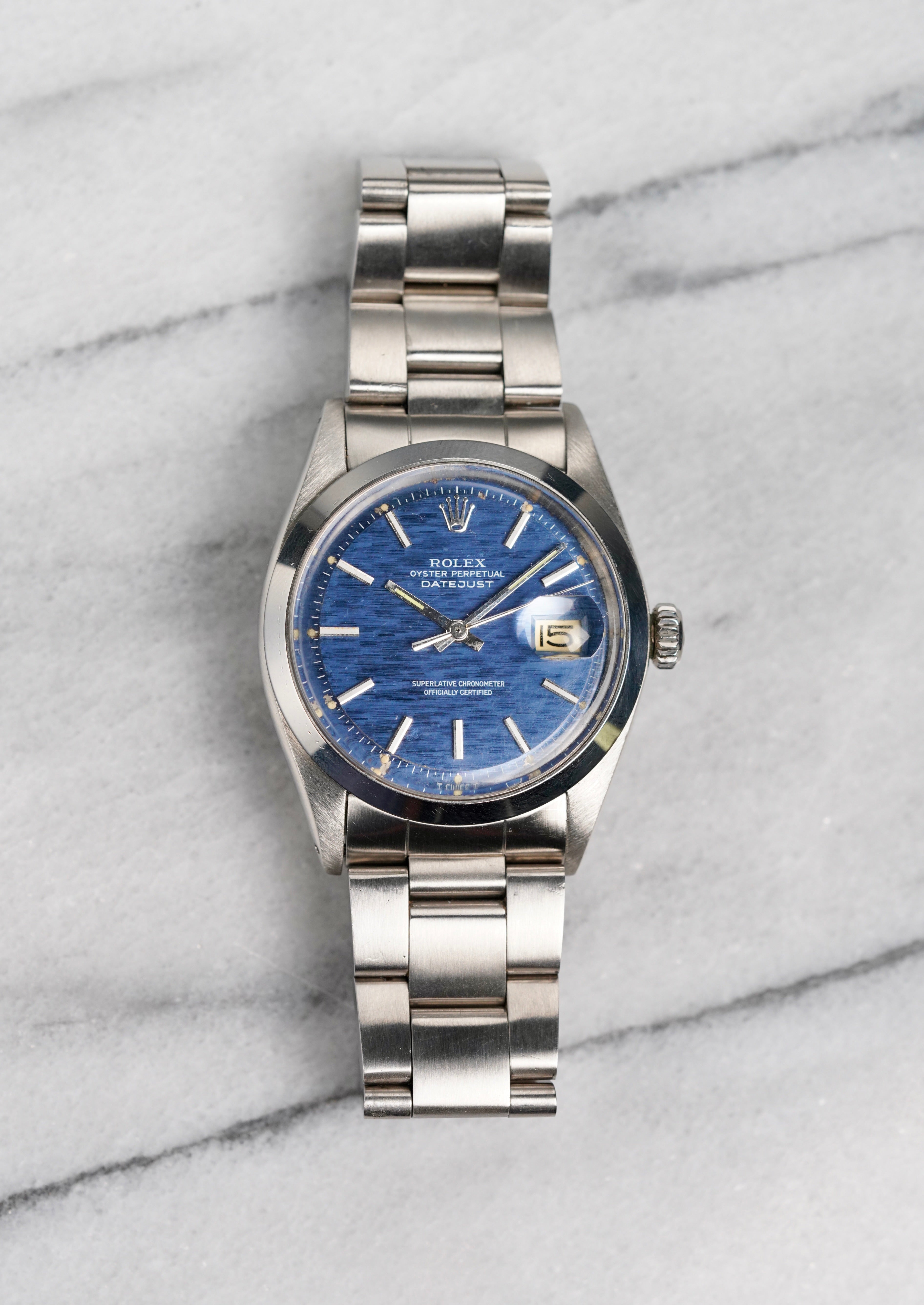 Rolex Datejust 1600 – Blue Mosaic Dial