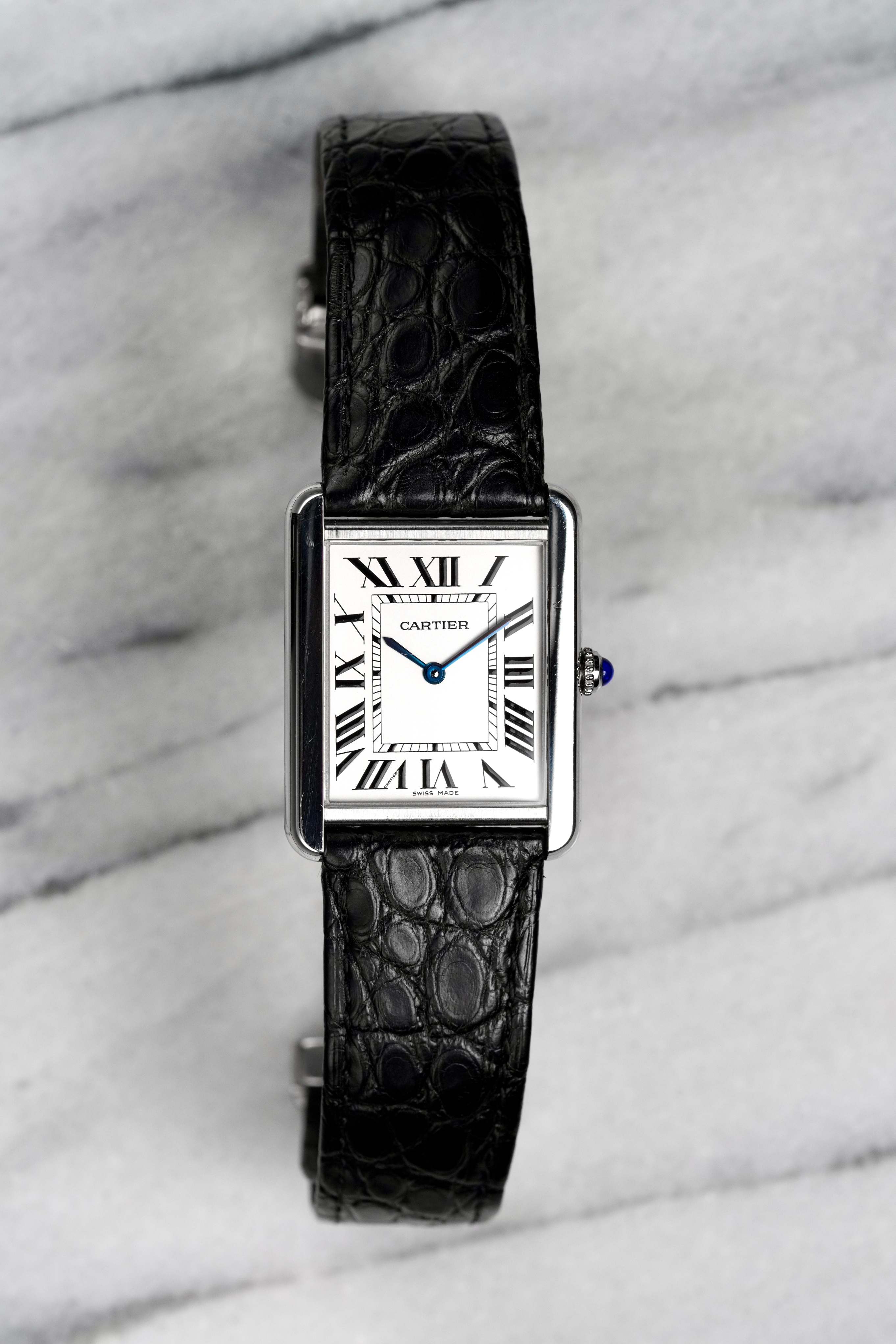 Cartier Tank Solo - White Roman Numerals