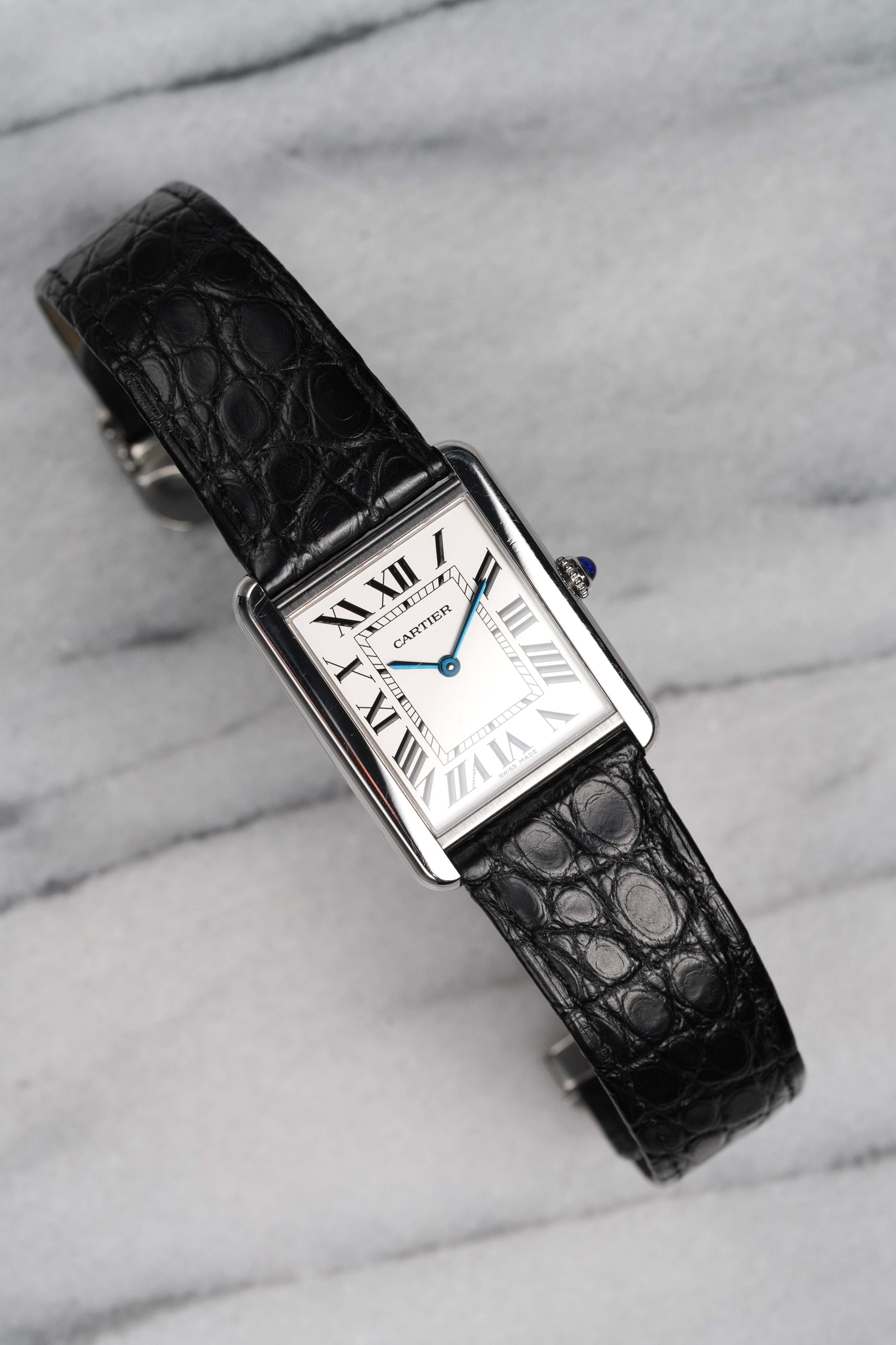 Cartier Tank Solo - White Roman Numerals
