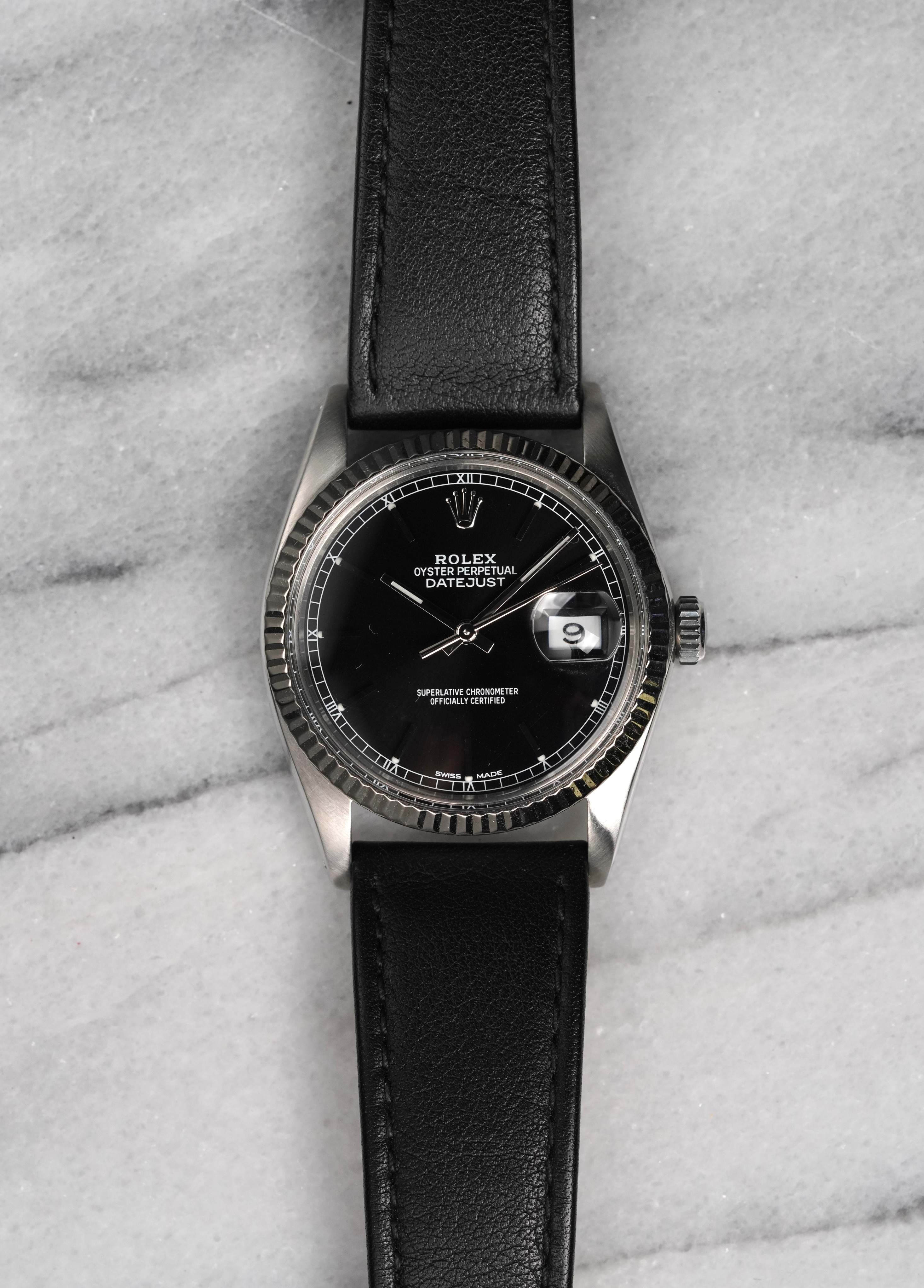 Rolex Datejust 16014 - Black Dial.