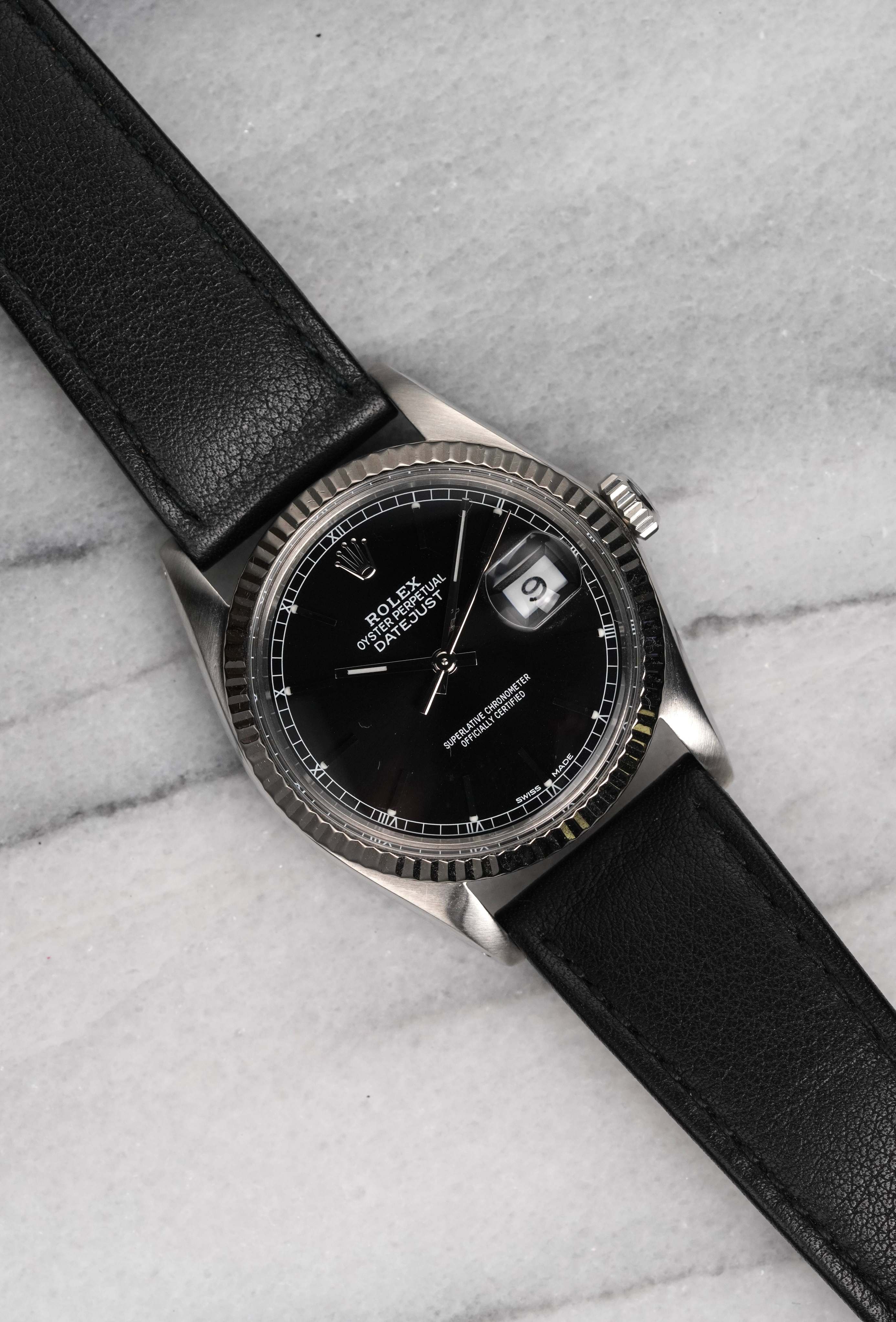 Rolex Datejust 16014 - Black Dial.