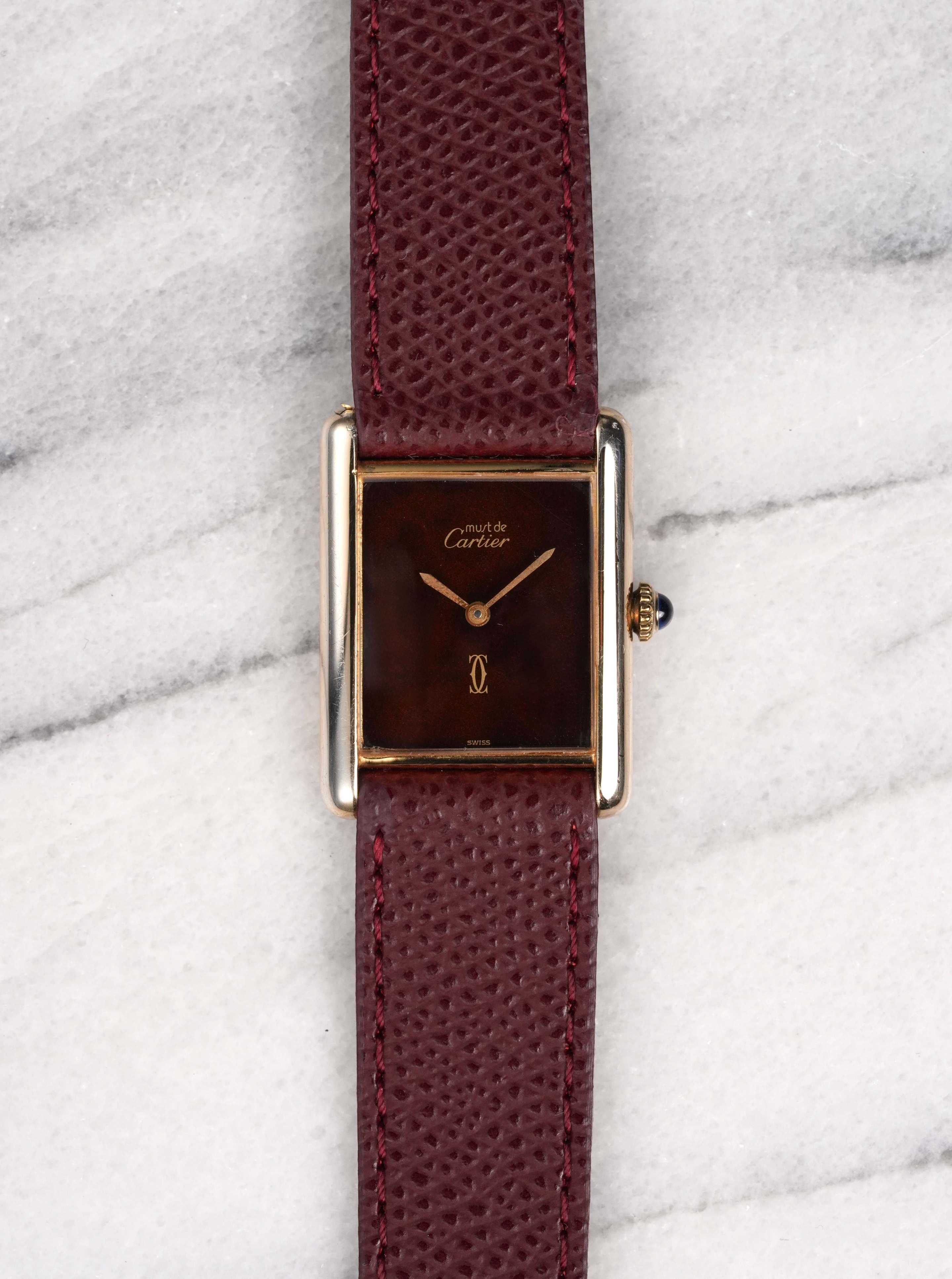 Cartier Tank - Brown Dial