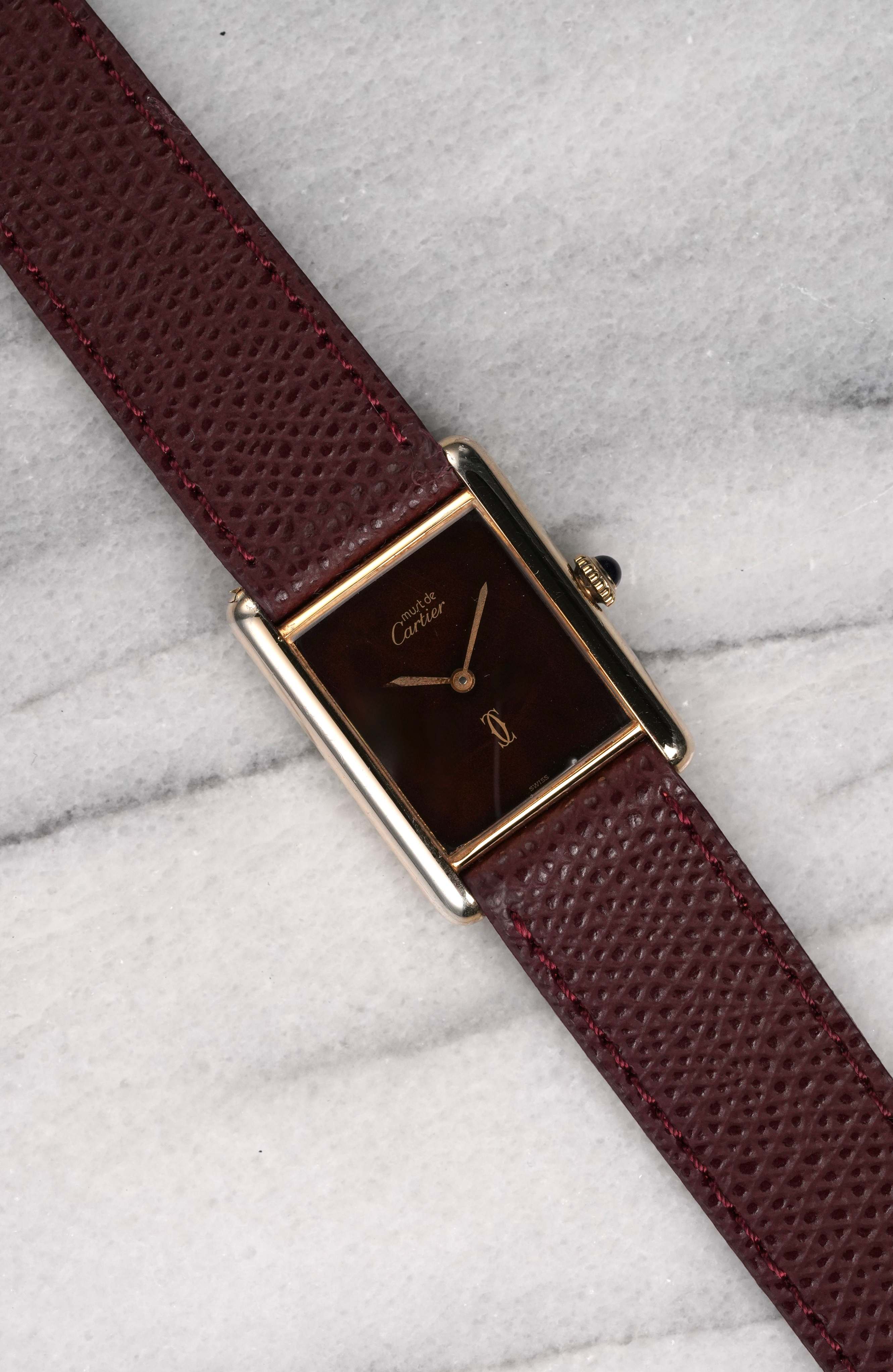 Cartier Tank - Brown Dial