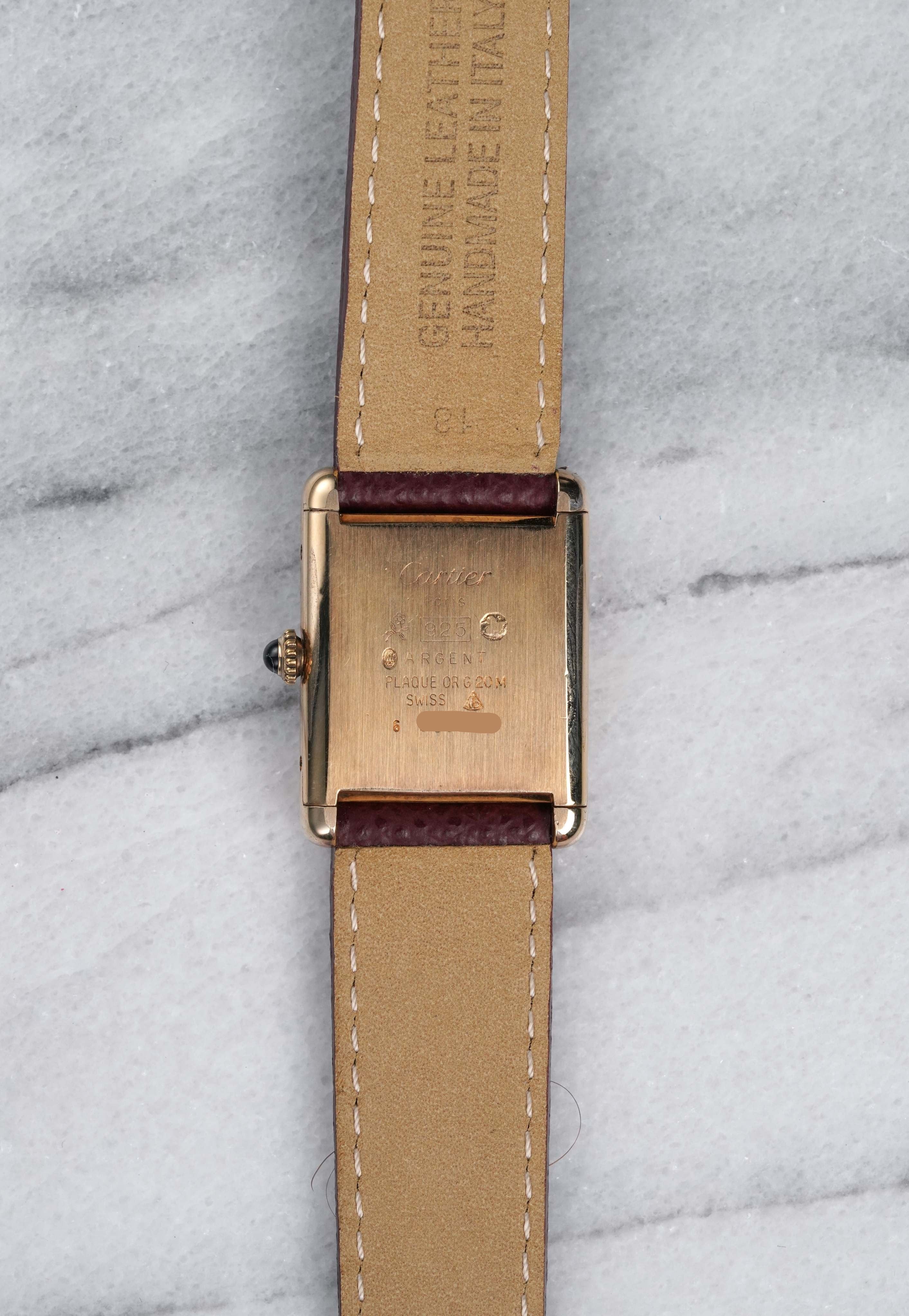 Cartier Tank - Brown Dial