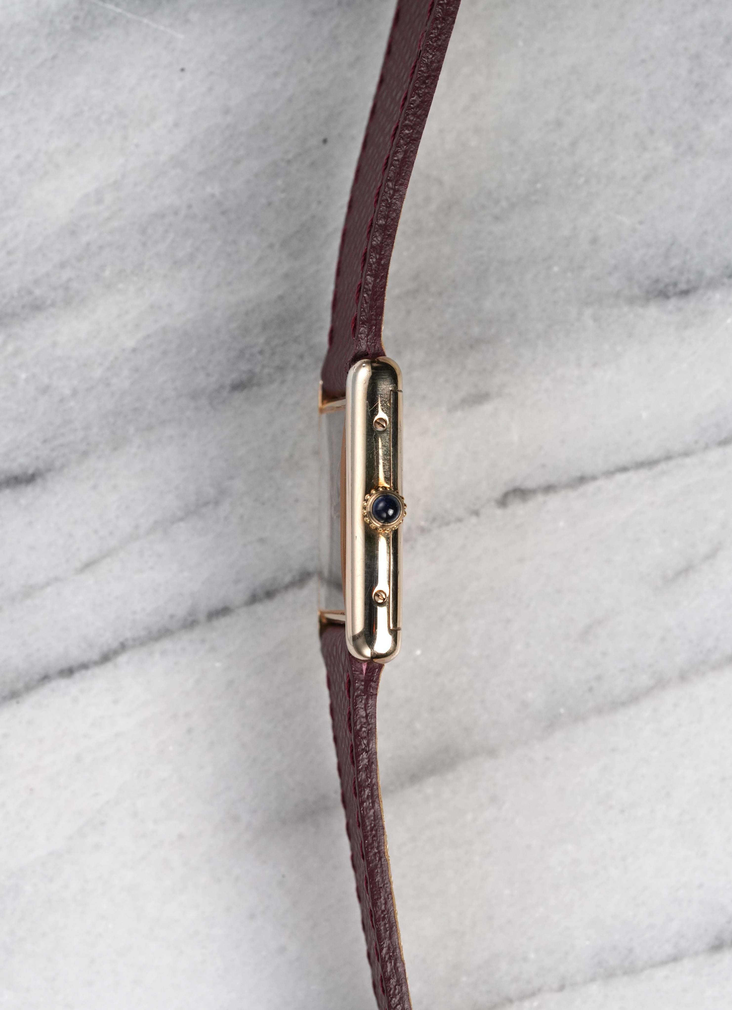 Cartier Tank - Brown Dial