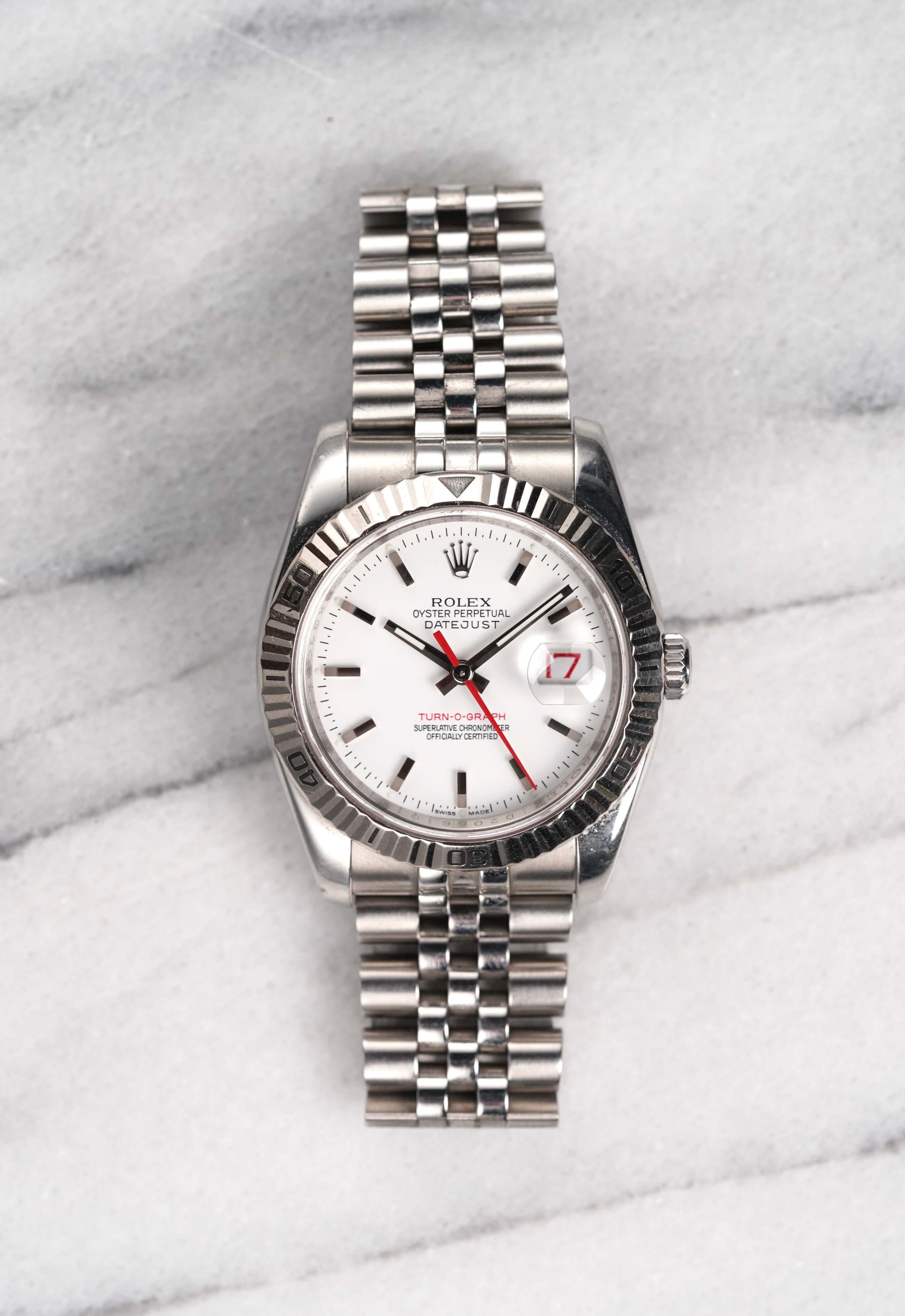 Rolex Datejust Turnograph - White Dial