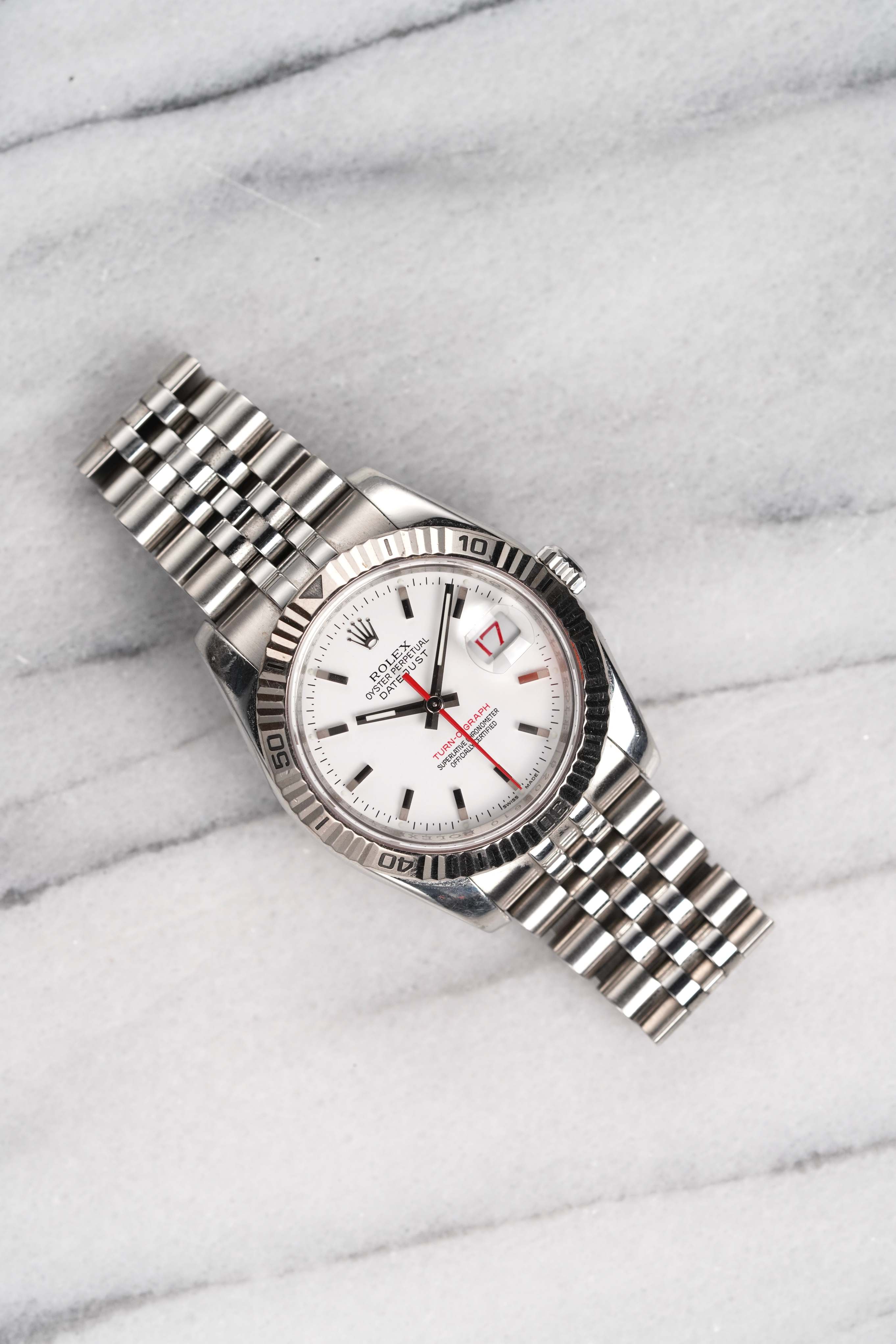 Rolex Datejust Turnograph - White Dial