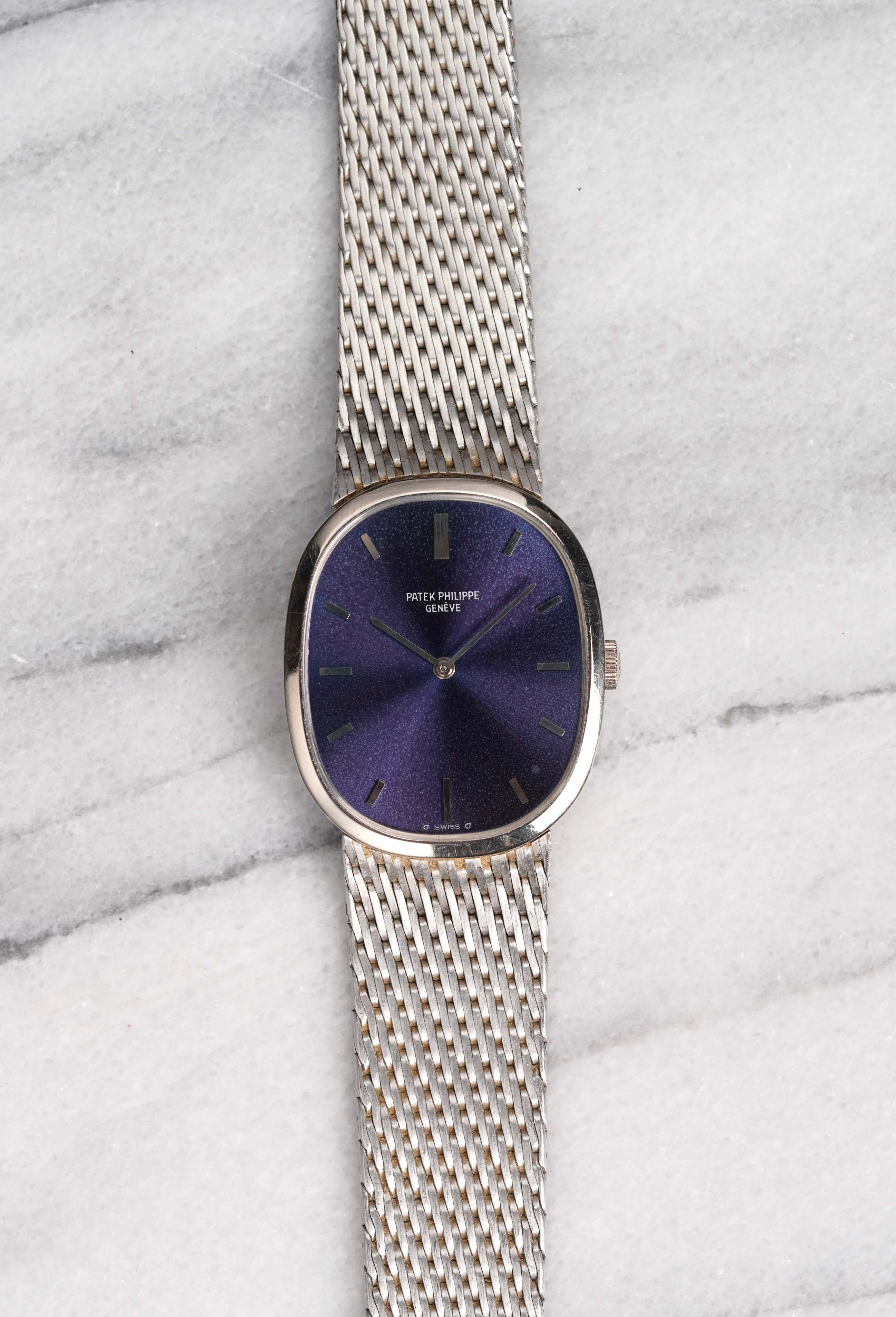 Patek Philippe Ellipse - 18K White Gold Purple Dial