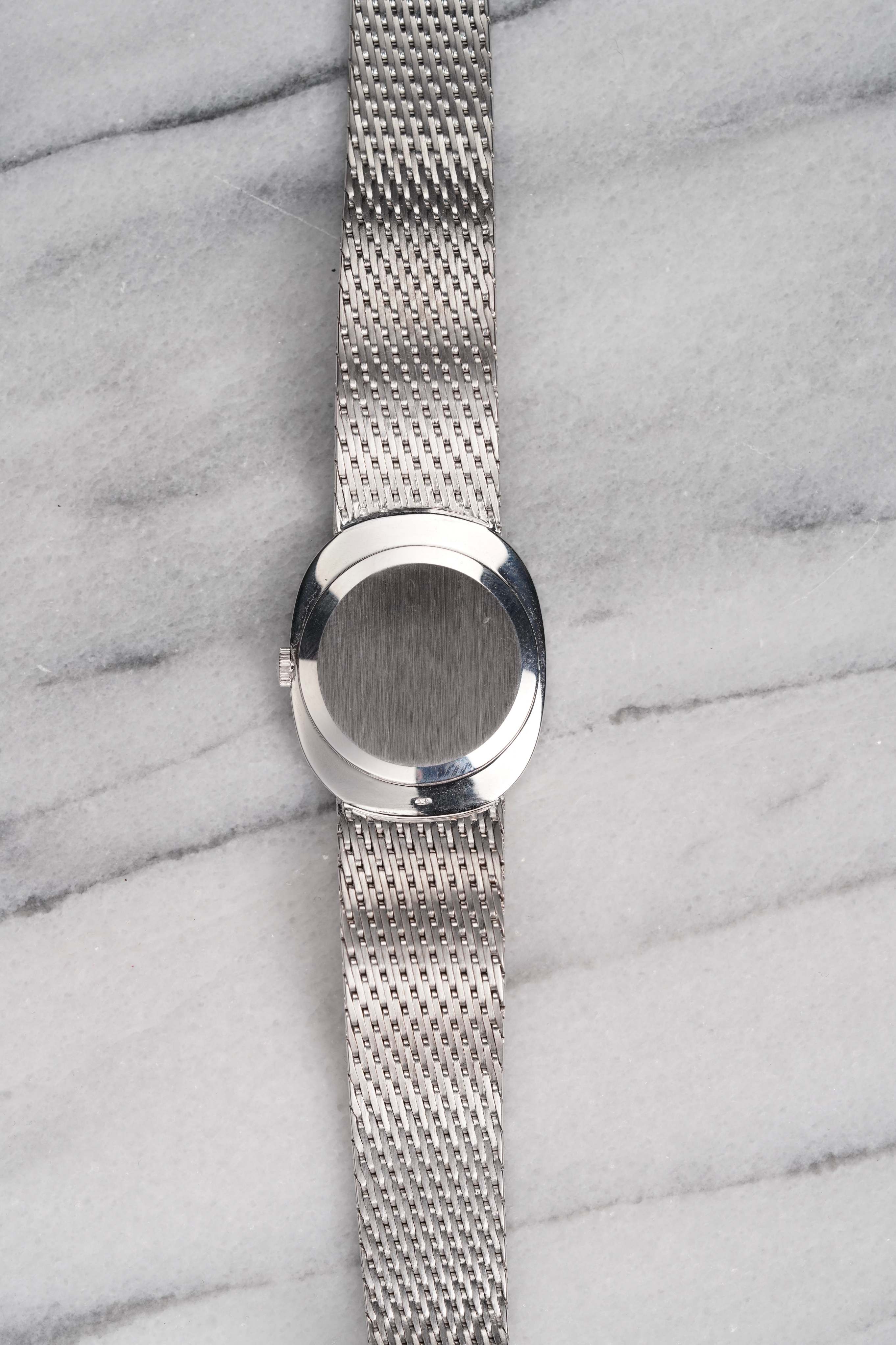 Patek Philippe Ellipse - 18K White Gold Blue Dial.