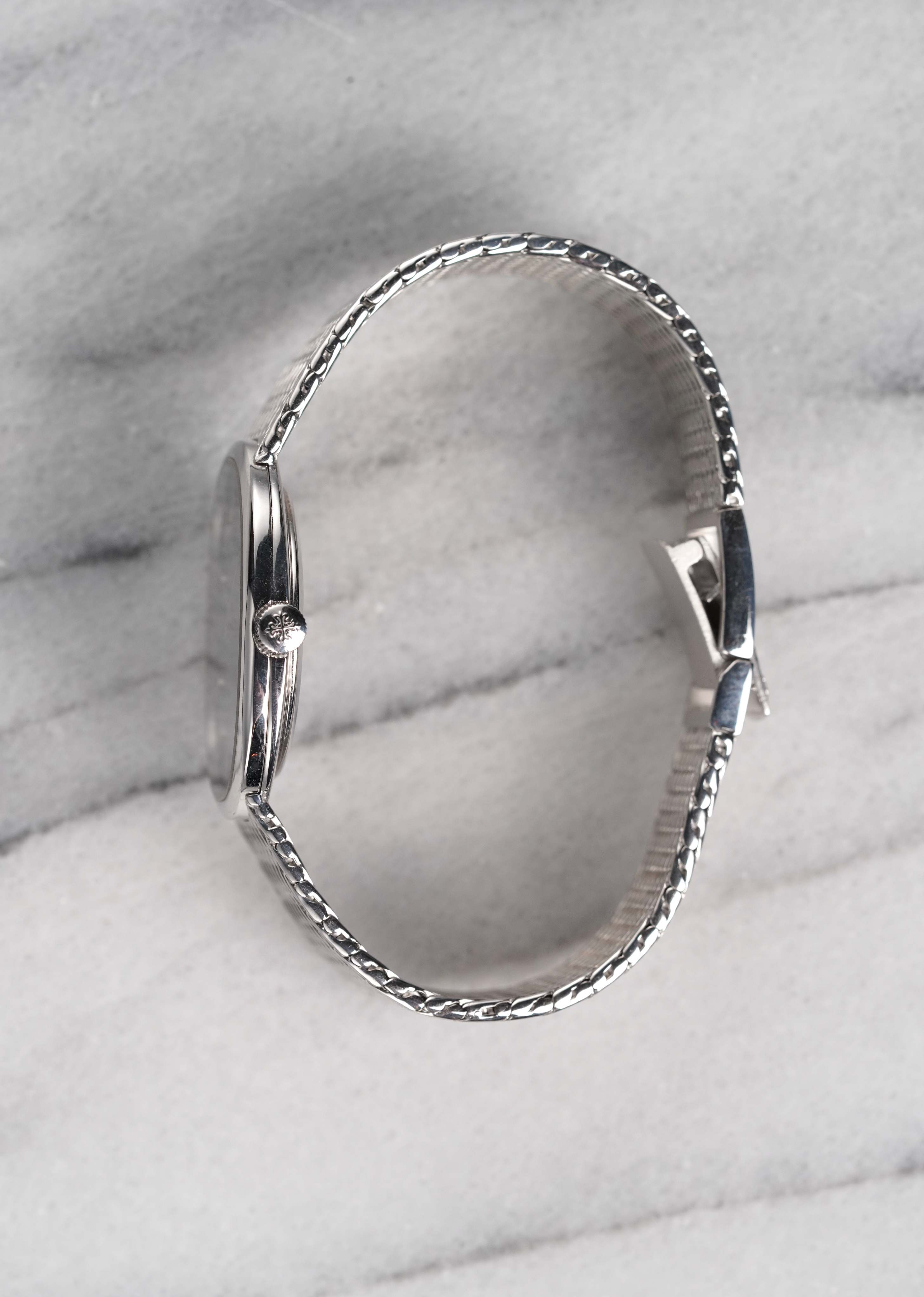 Patek Philippe Ellipse - 18K White Gold Blue Dial.