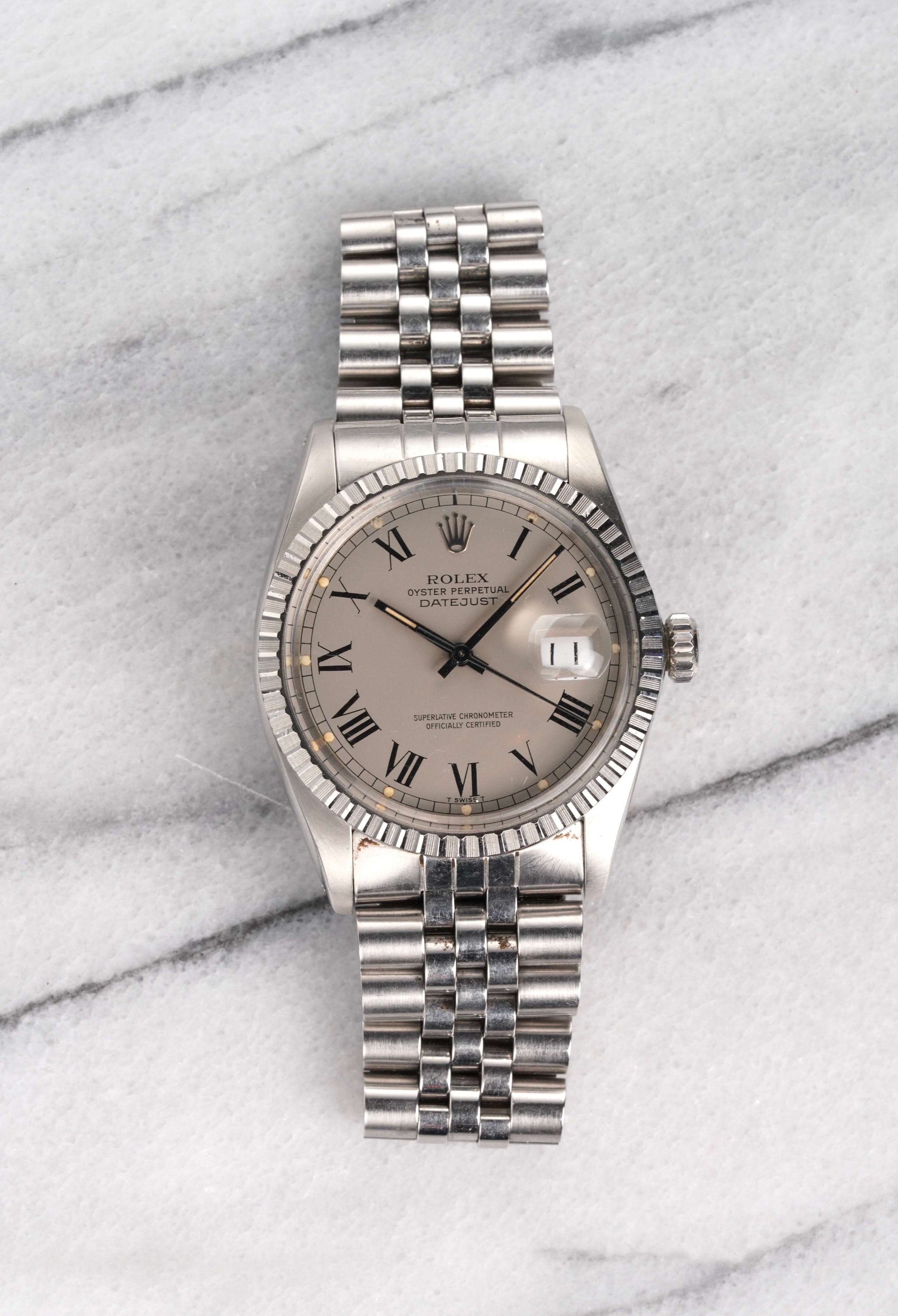 Rolex Datejust 16030 - Taupe Buckley Dial