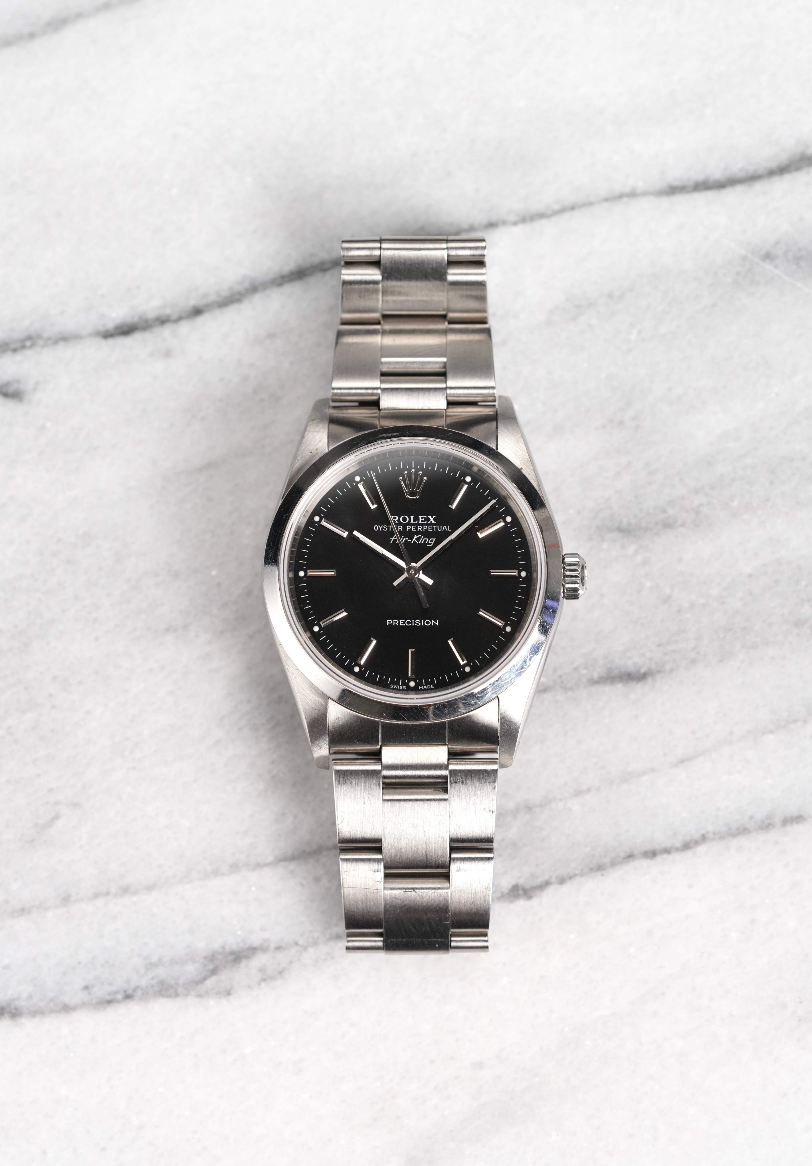 Rolex Air King 14000 - Black Dial.