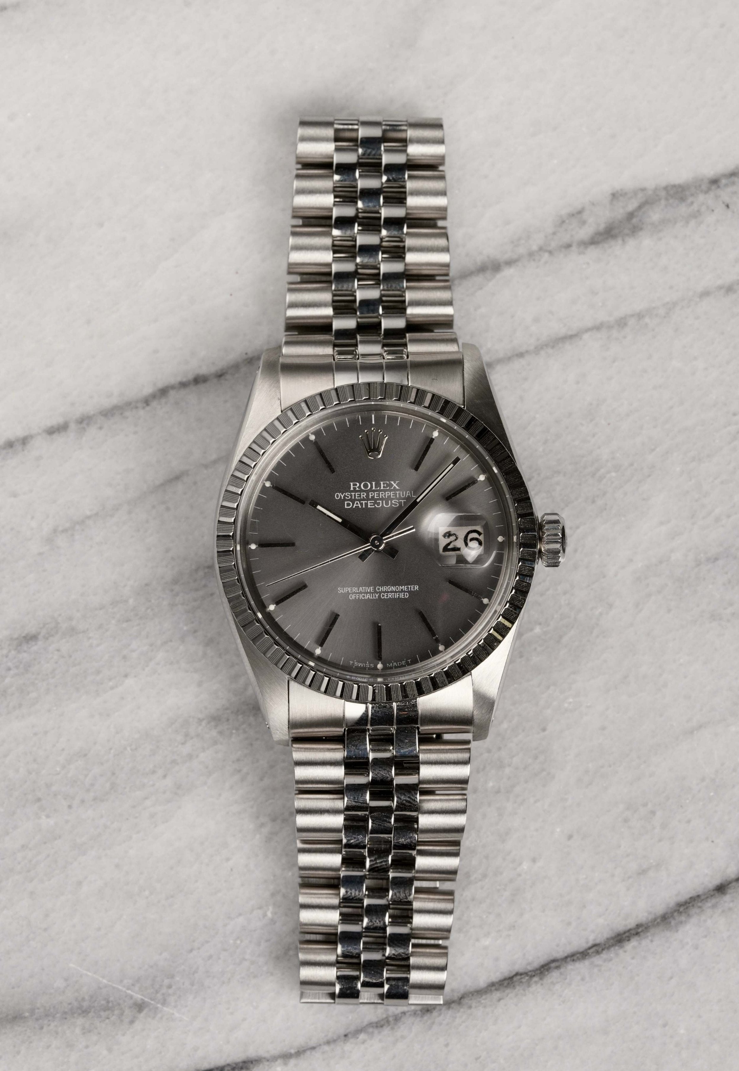 Rolex Datejust 16030 - Grey Dial