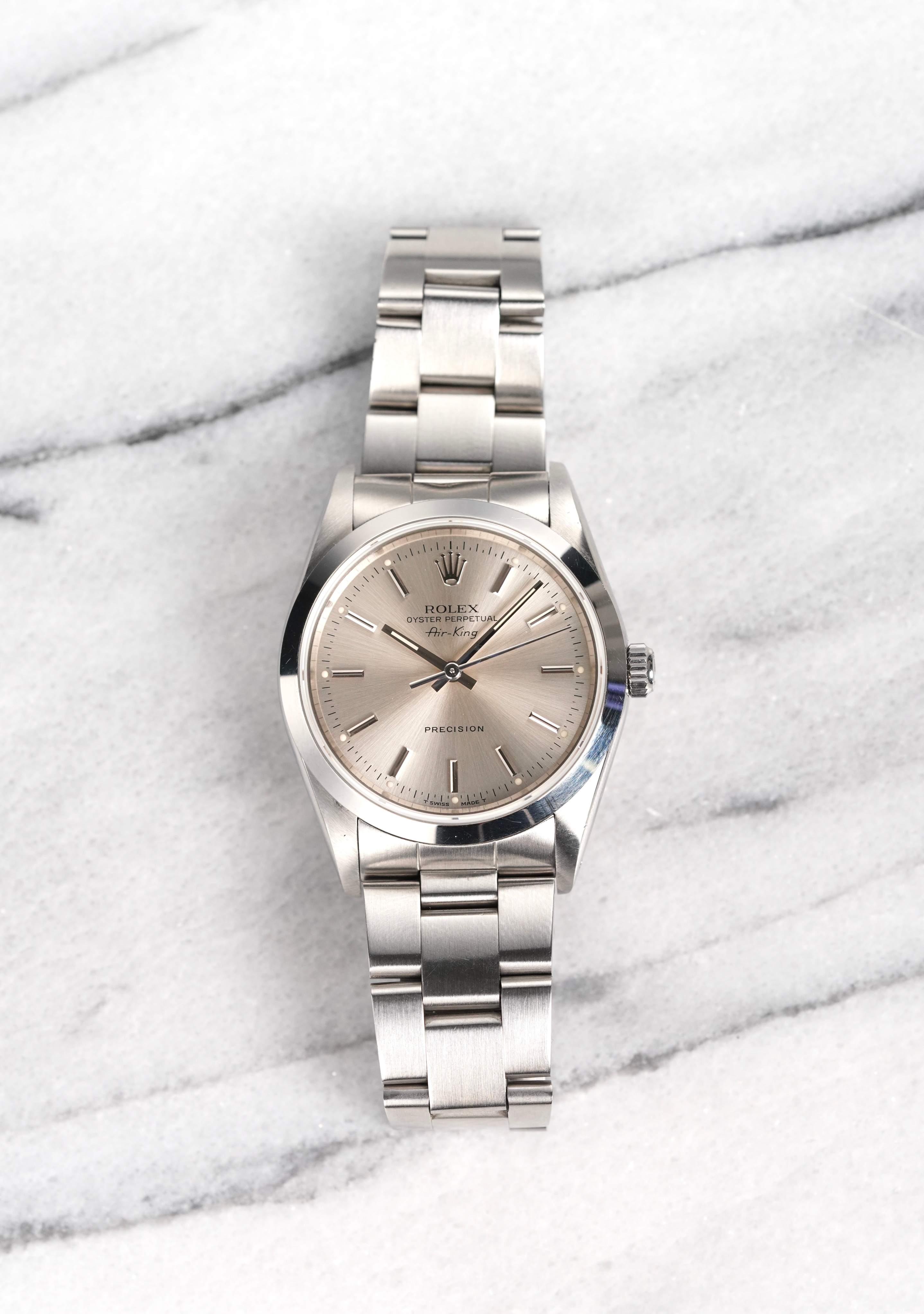 Rolex Air King 14000 - Silver Dial.