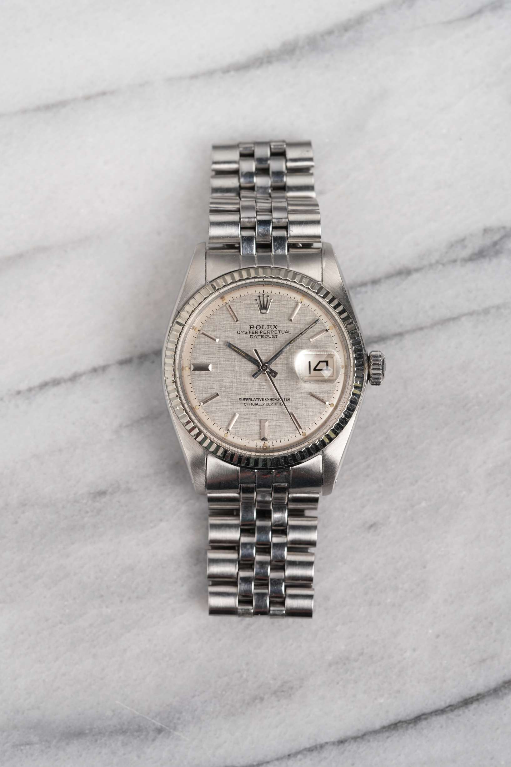 Rolex Datejust 1601 - Silver Linen