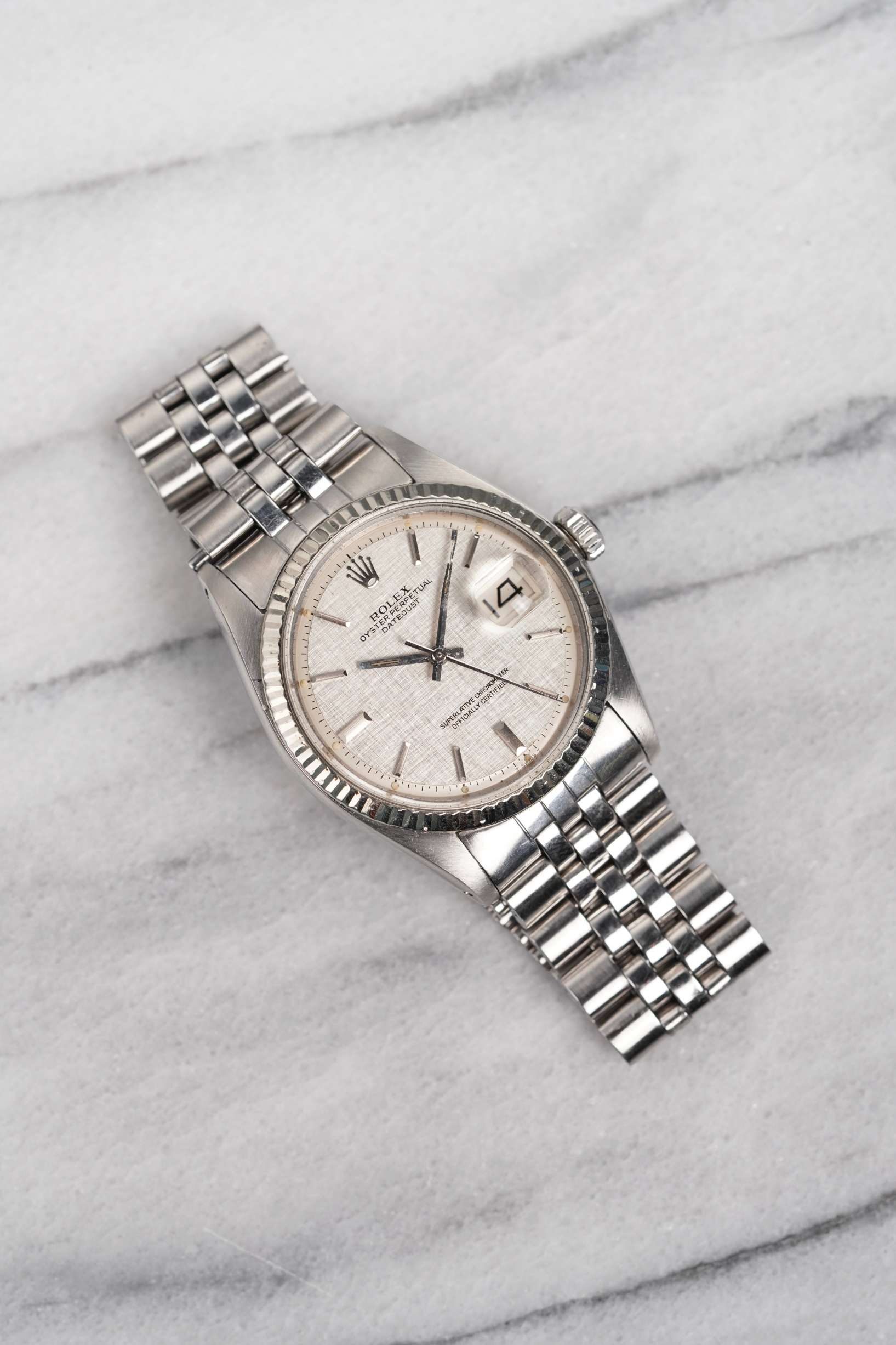 Rolex Datejust 1601 - Silver Linen