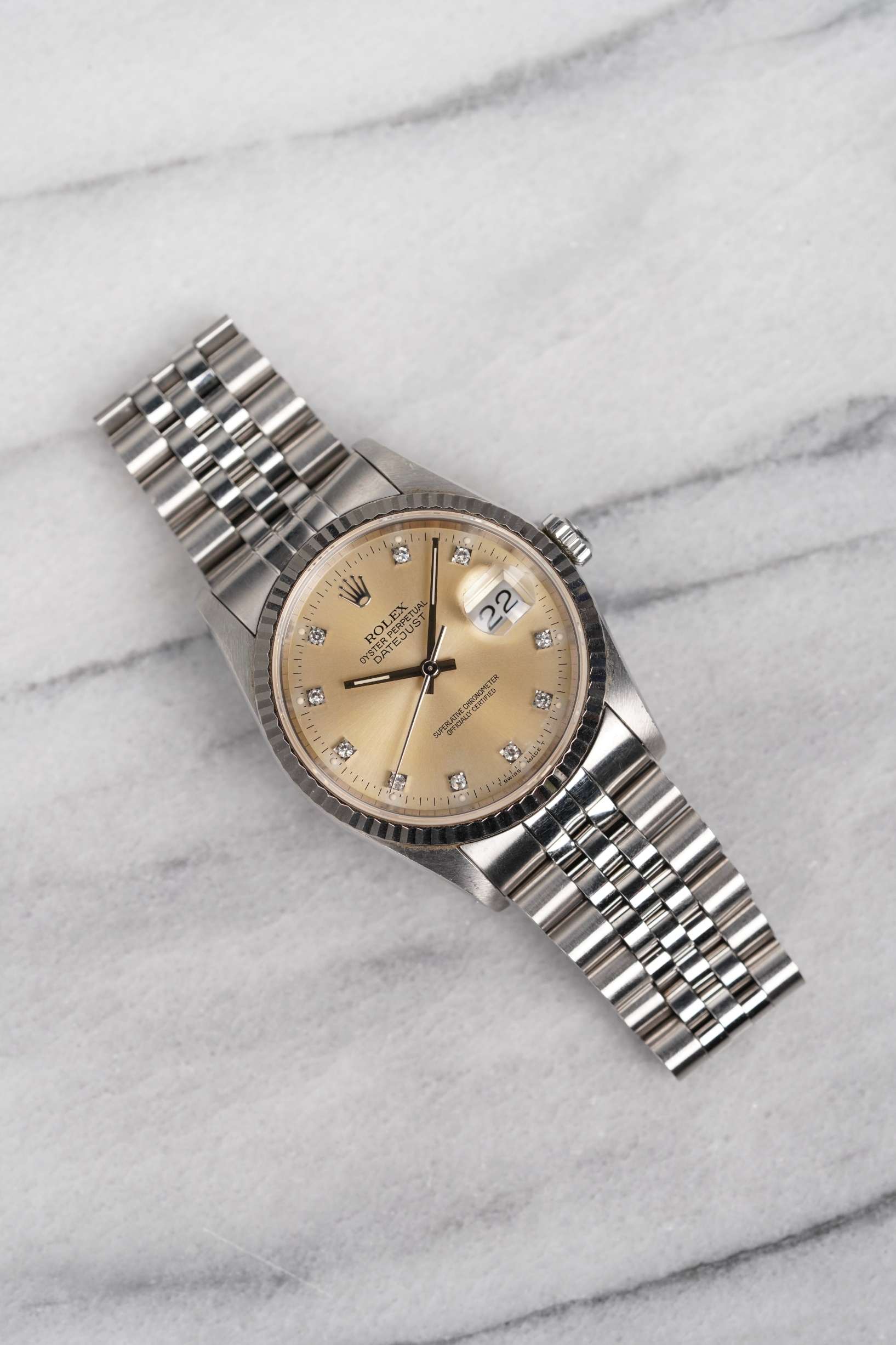 Rolex Datejust 16234 - Patina Diamond Dial