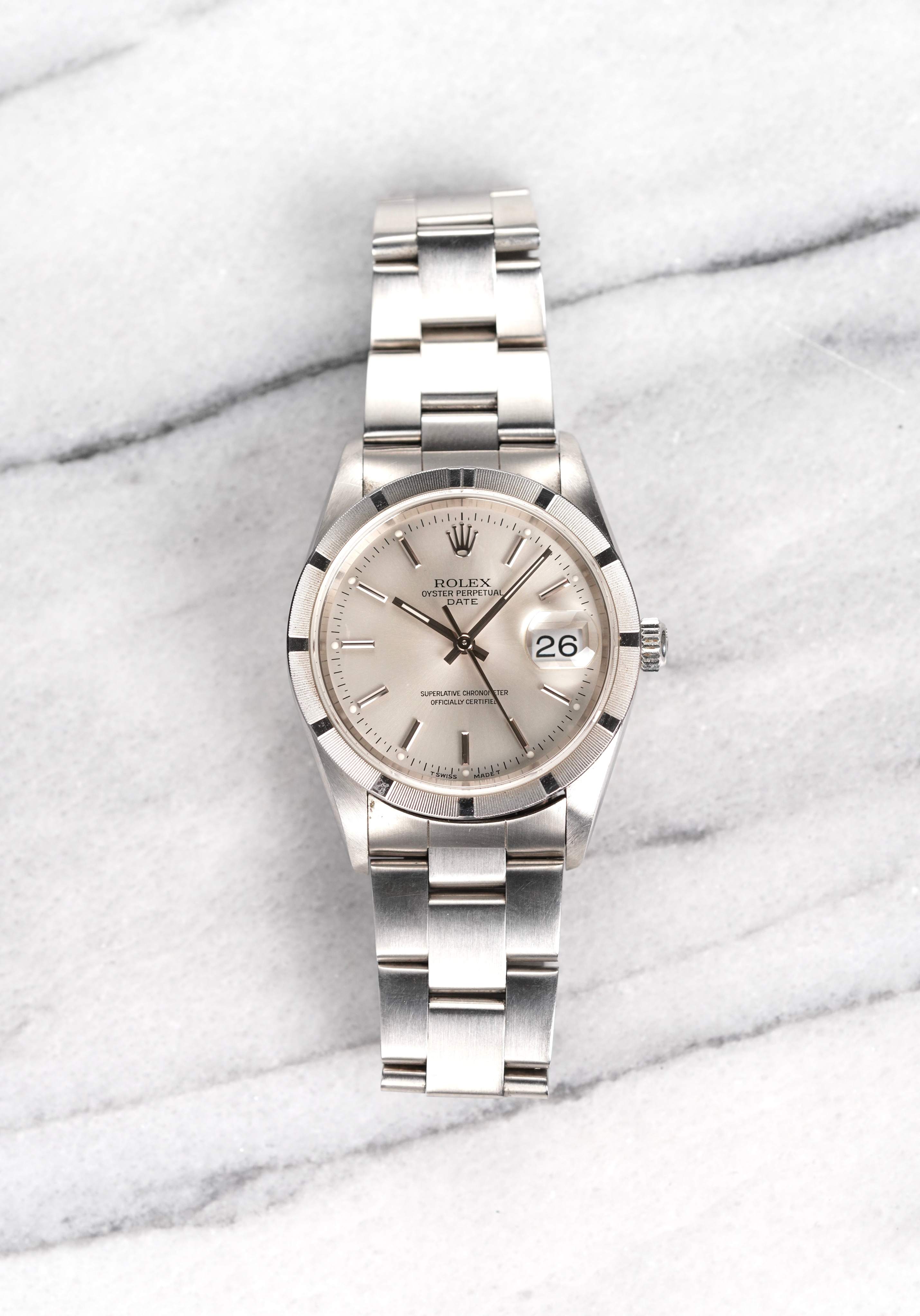 Rolex OP 15210 - Silver Dial.