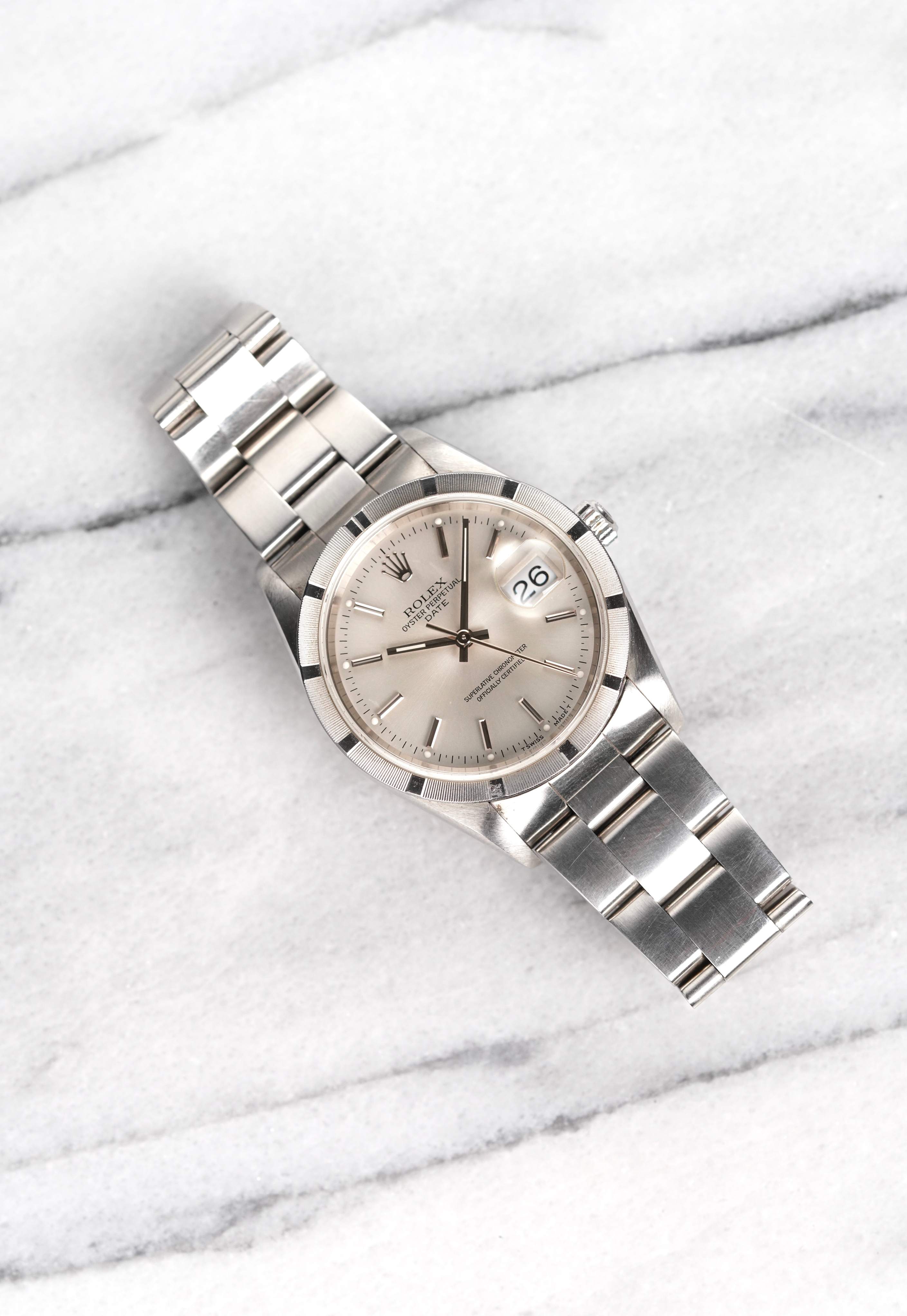 Rolex OP 15210 - Silver Dial.