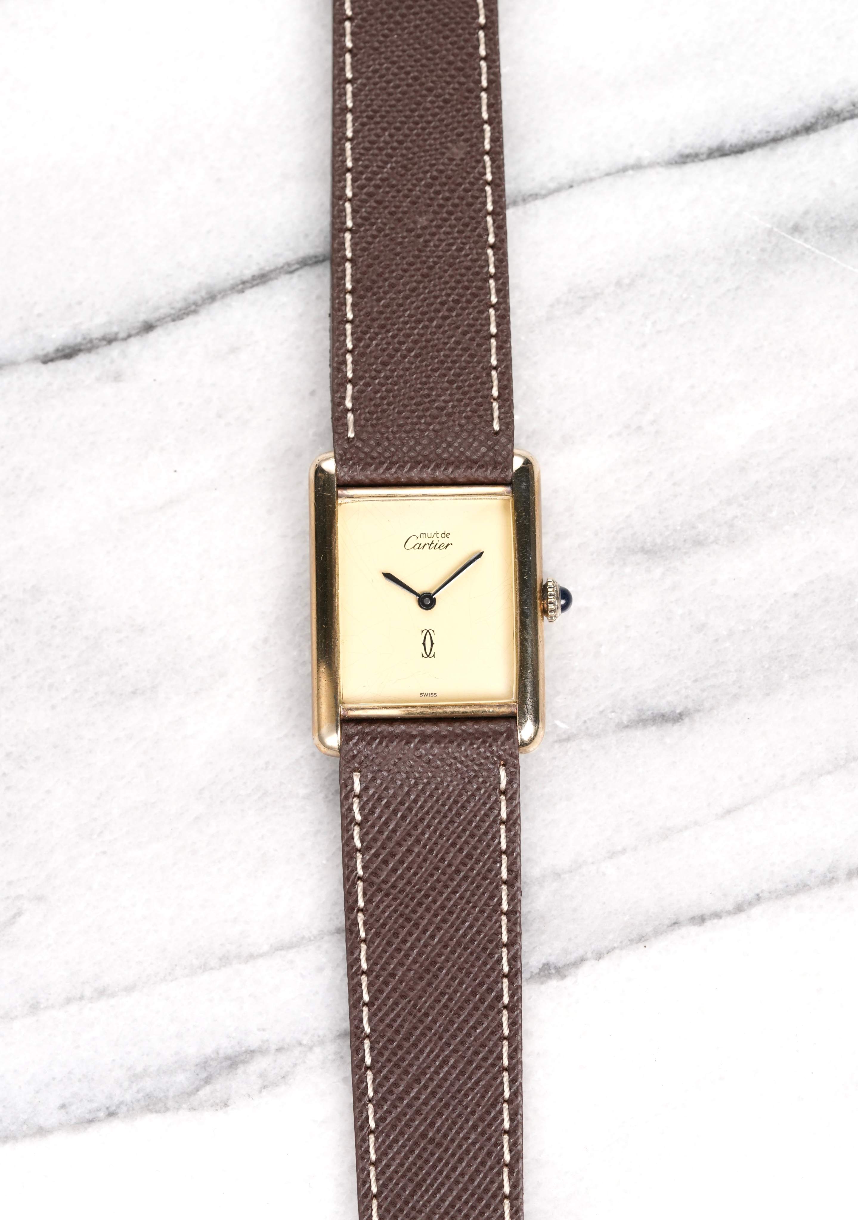 Cartier Tank - Lemon Dial.