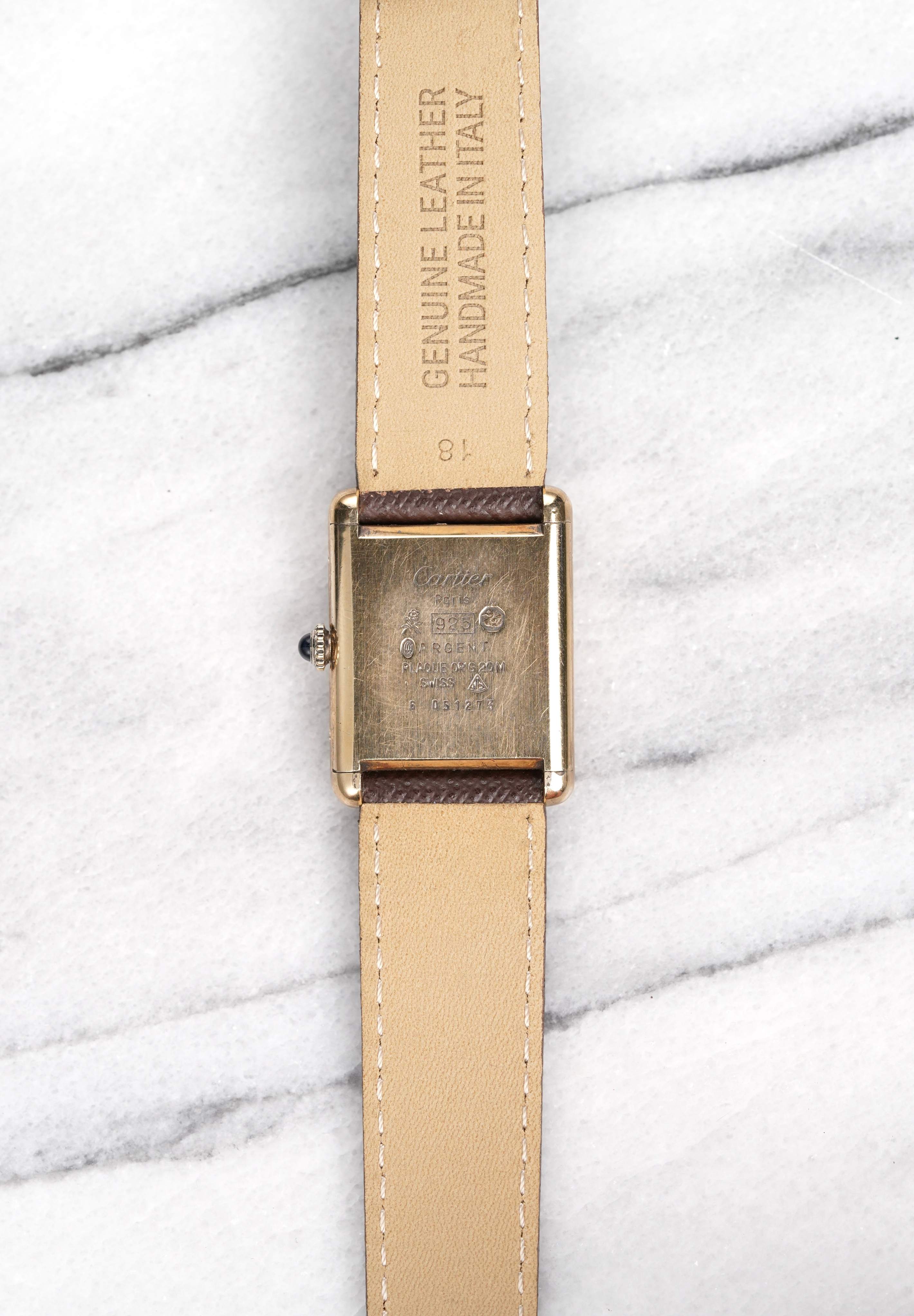 Cartier Tank - Lemon Dial.