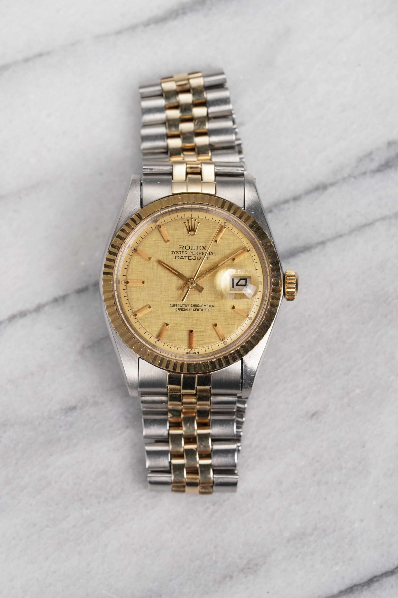 Rolex Datejust 1601 - Champagne Linen
