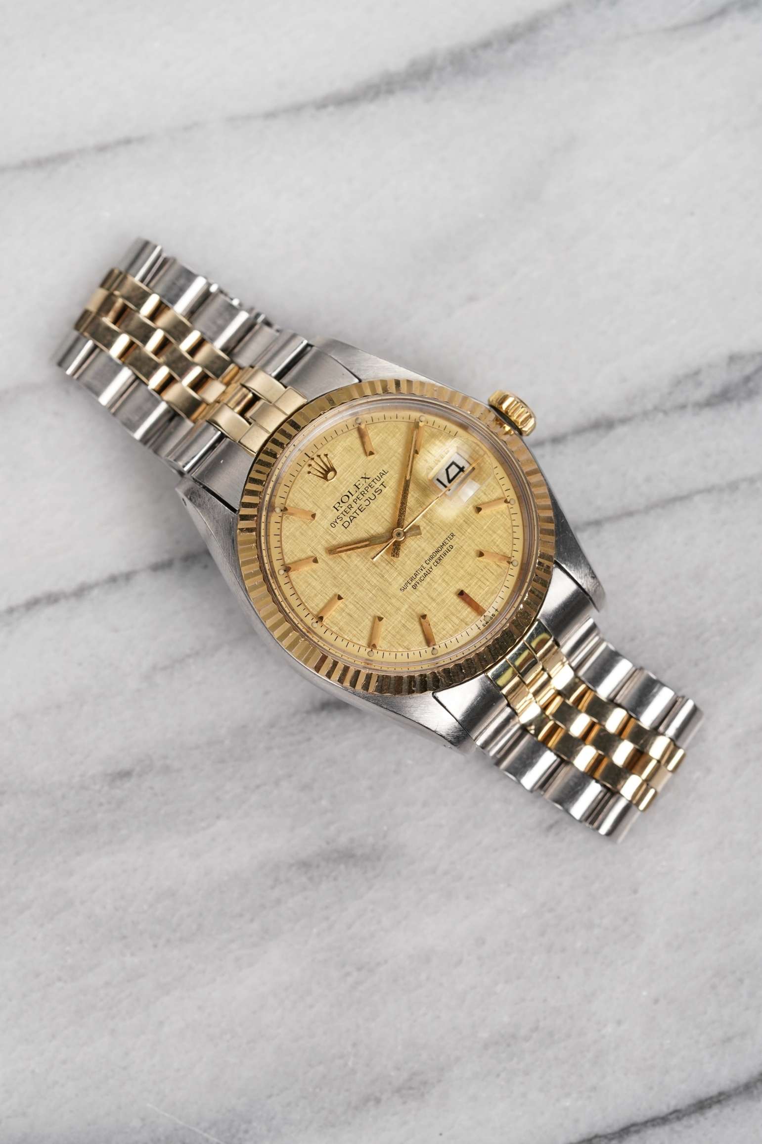 Rolex Datejust 1601 - Champagne Linen