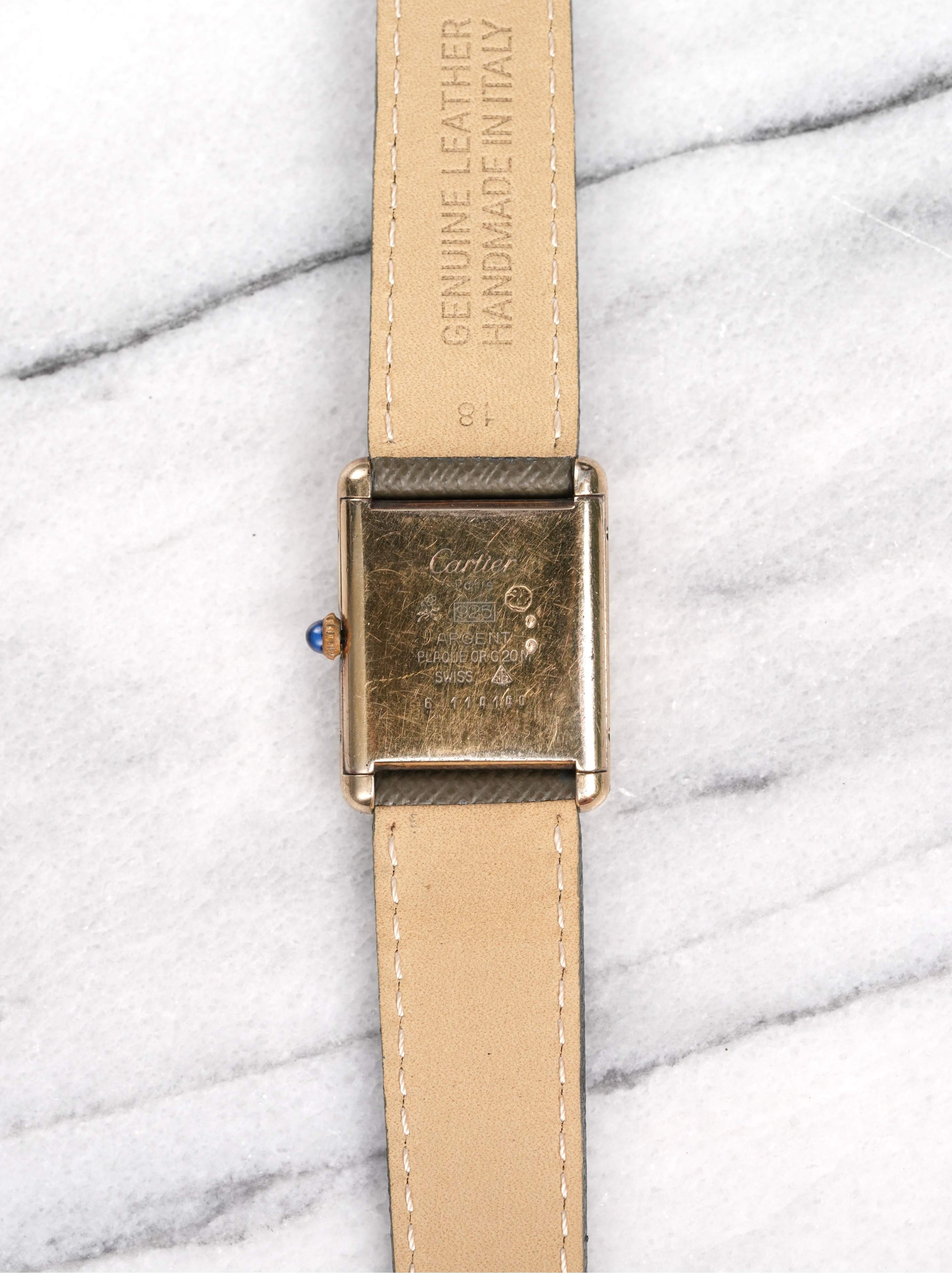 Cartier Tank - Black Roman Dial.