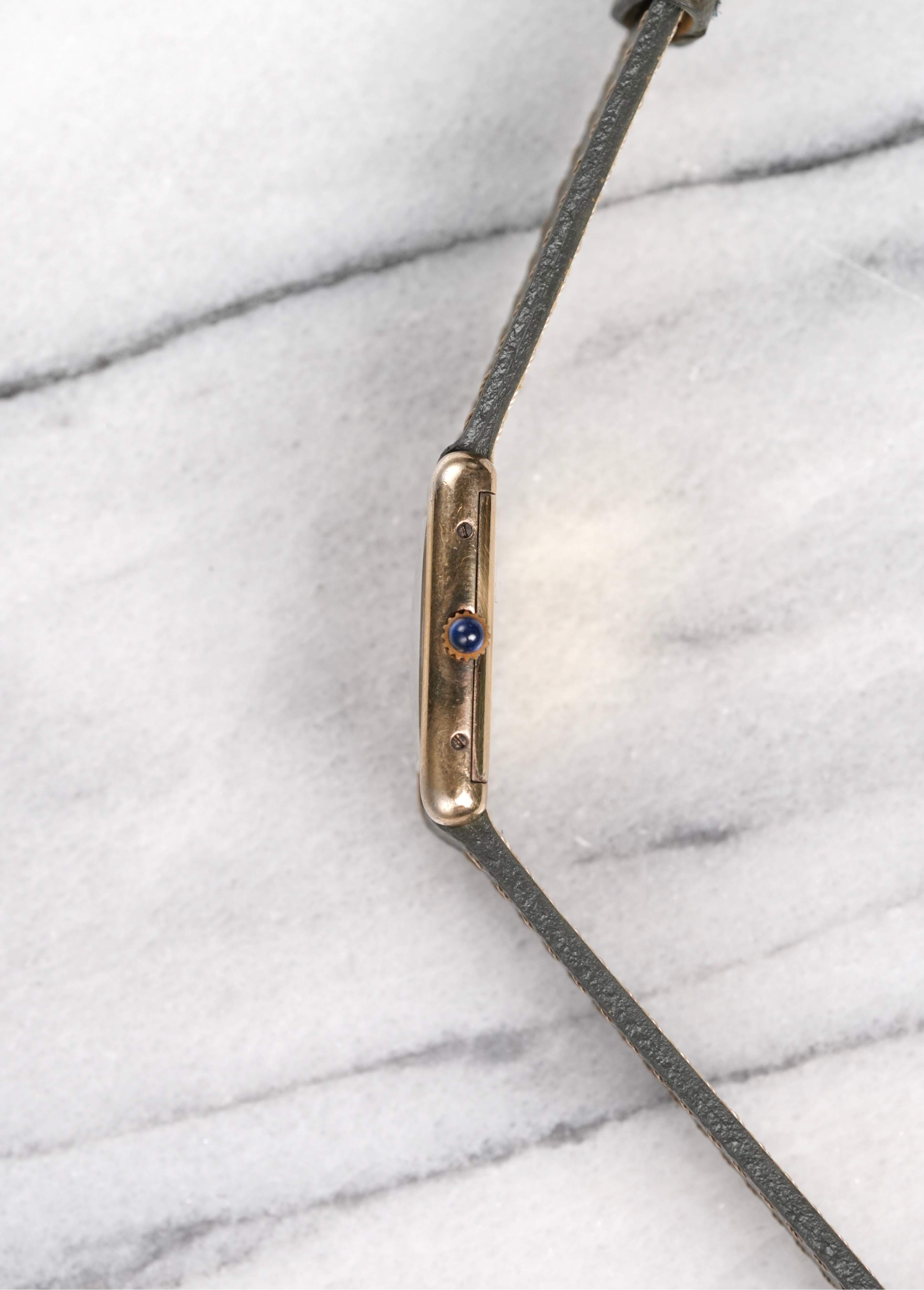 Cartier Tank - Black Roman Dial.