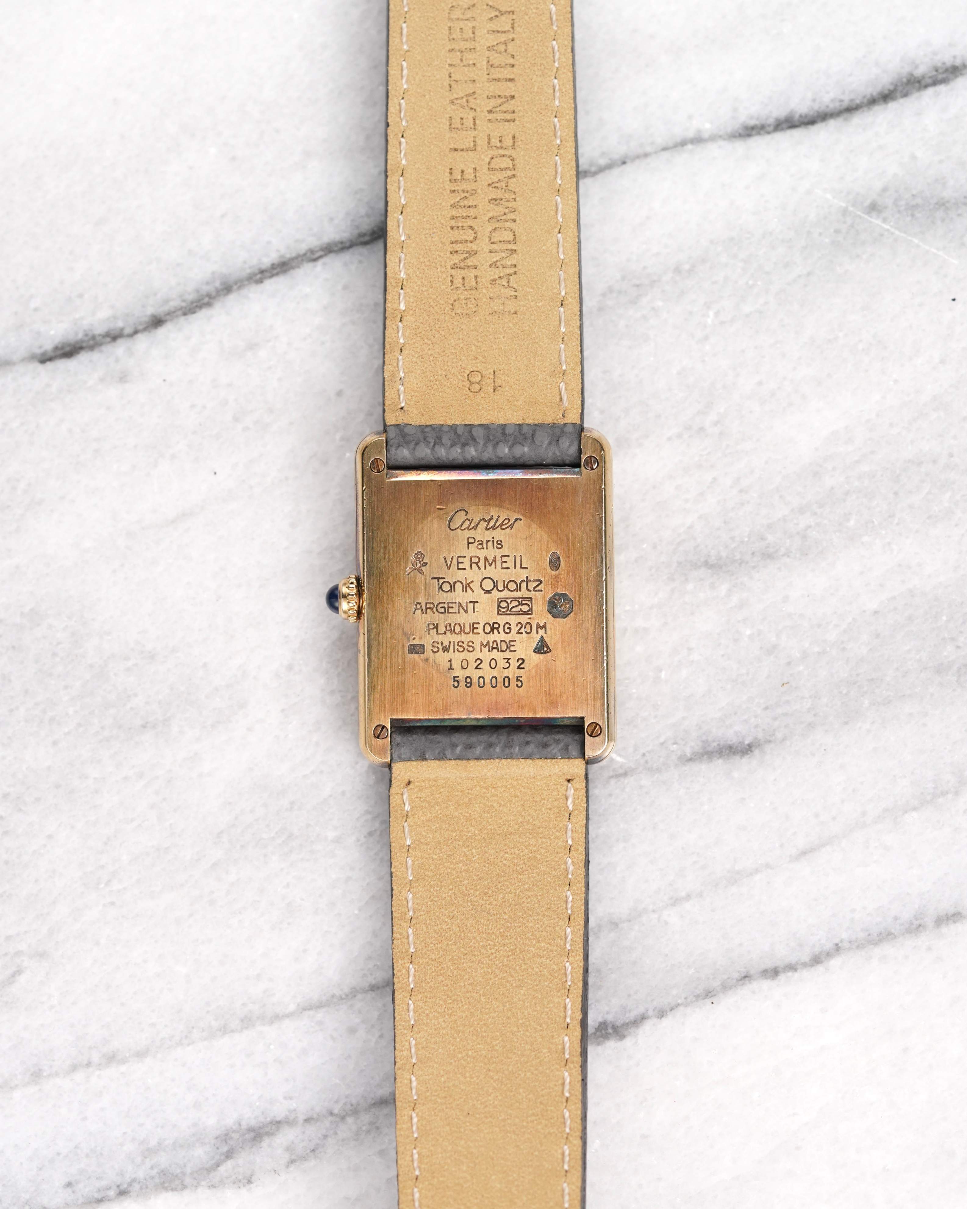 Cartier Tank - Two Tone Grey Dial.