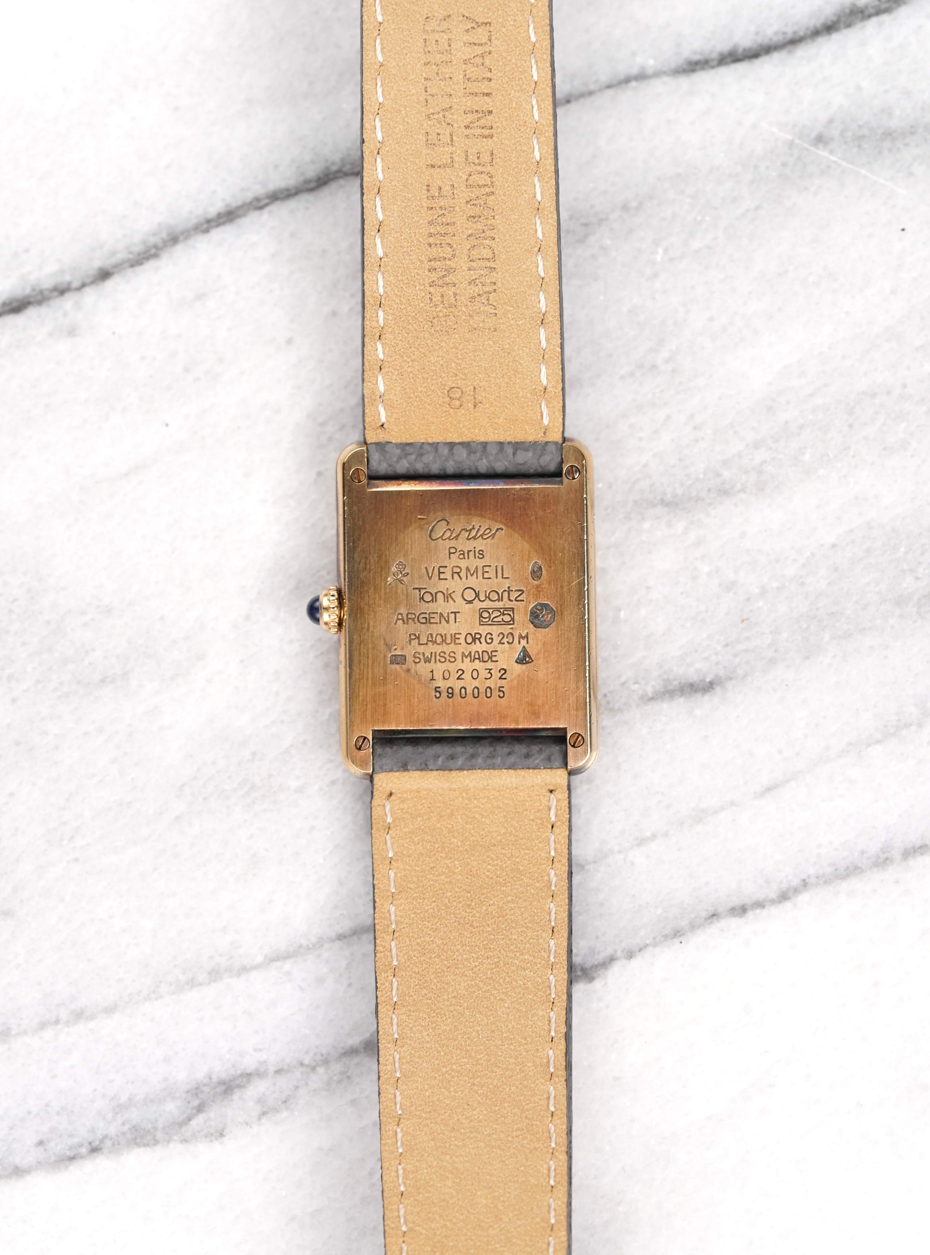 Cartier Tank - Two Tone Grey Dial.
