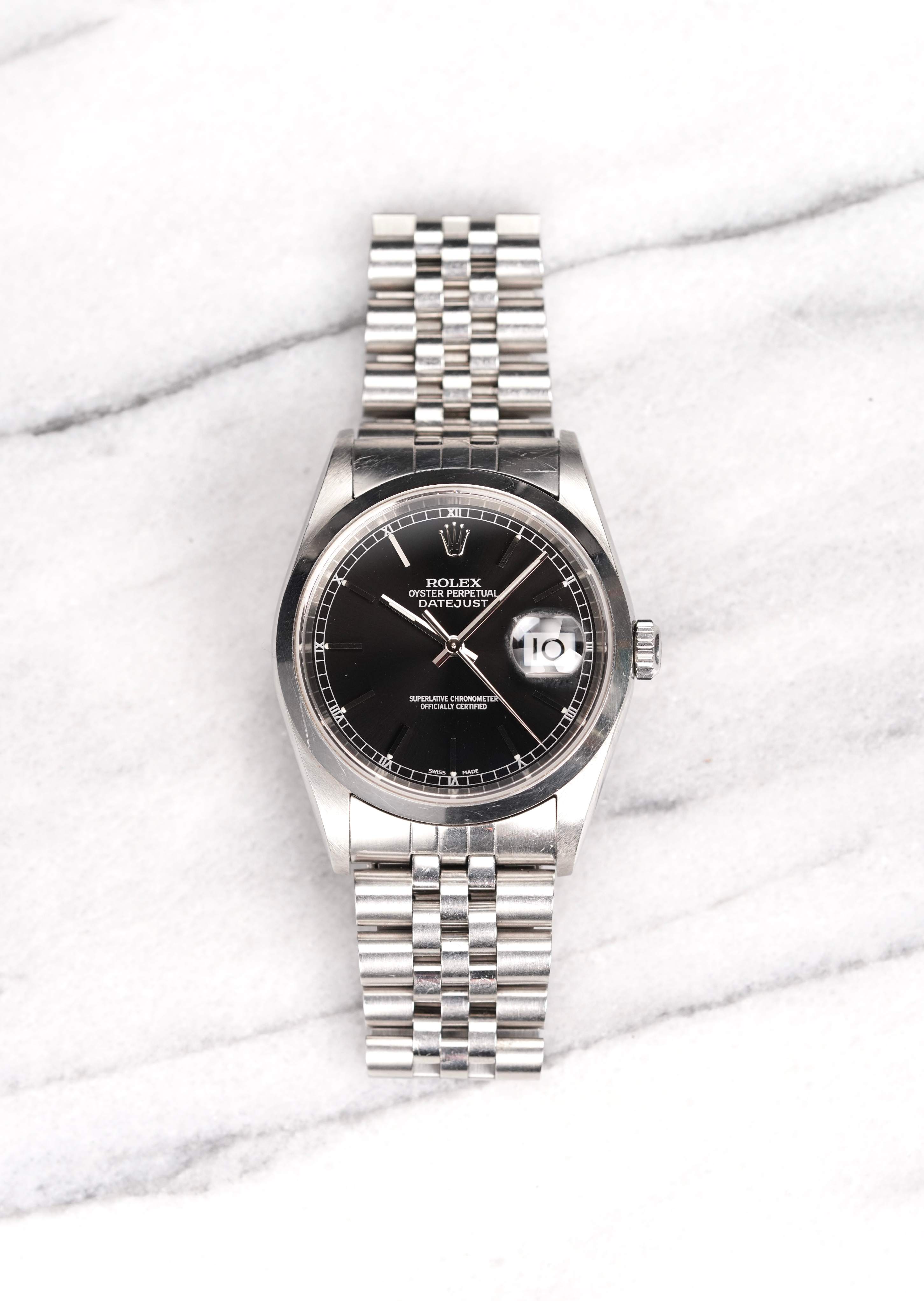 Rolex Datejust 16200 - Black Dial.