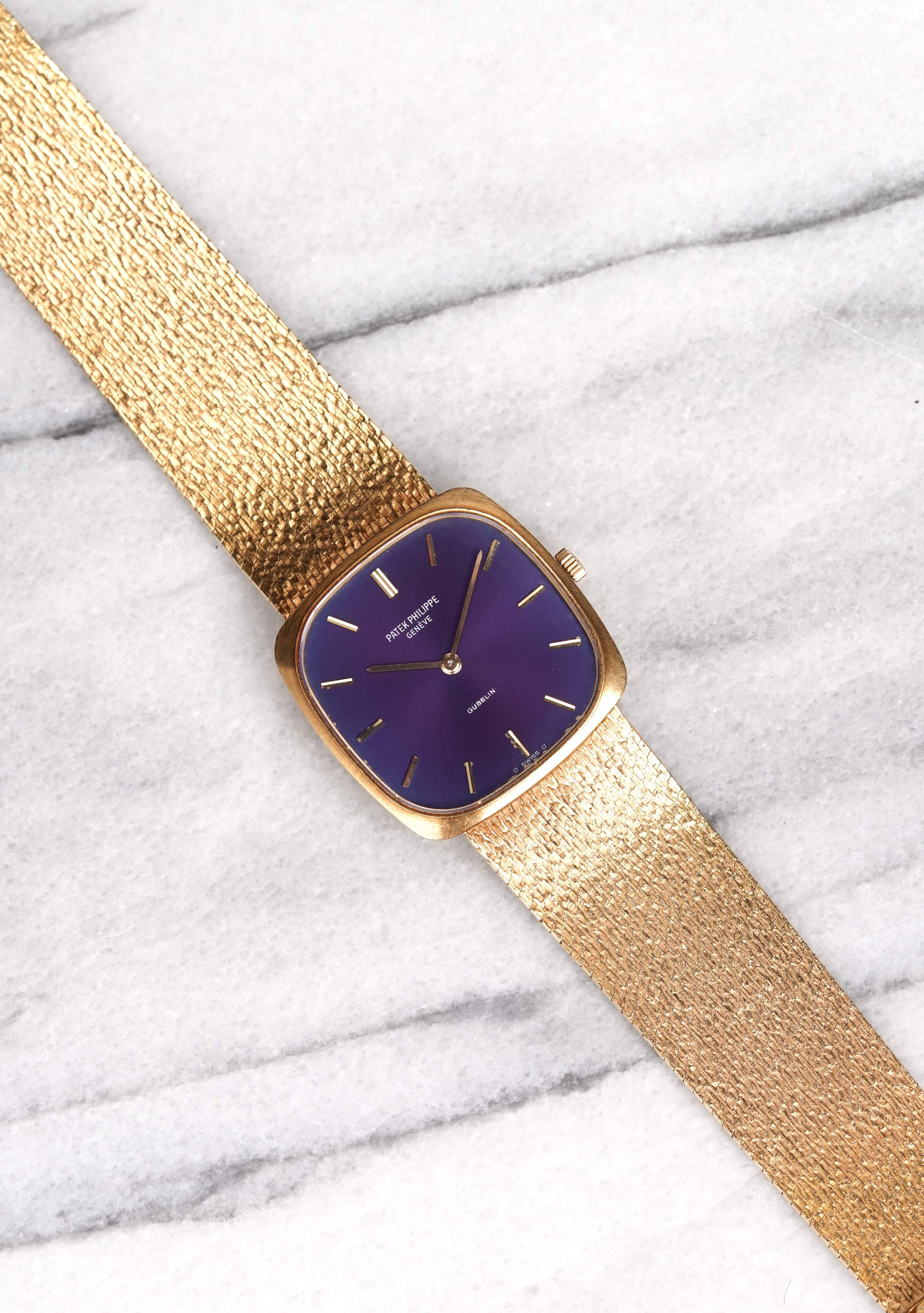 Patek Philippe - Gubelin Stamped Purple Dial.