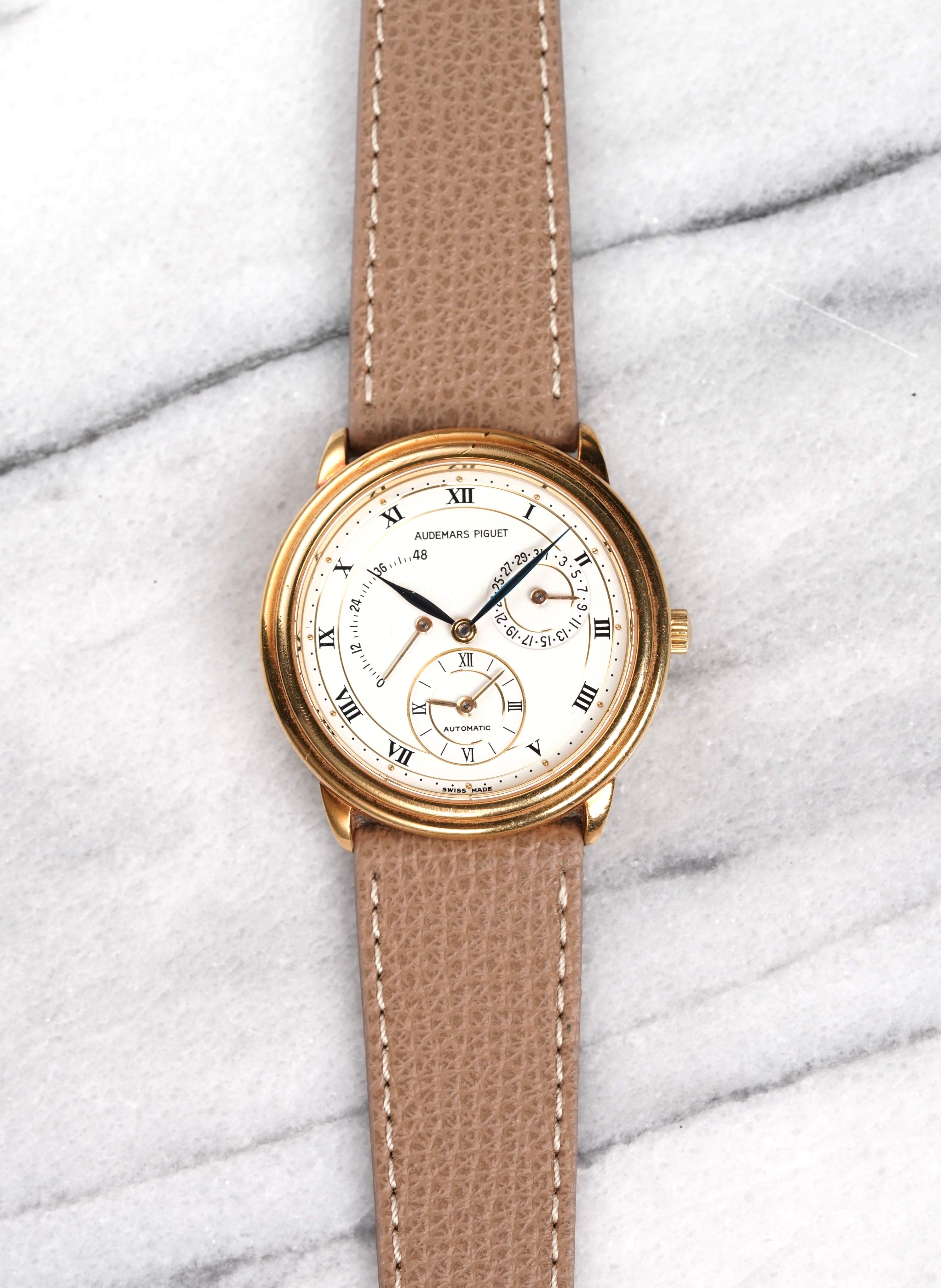 Audeamars Piguet 18K Yellow Gold - Power Reserve & Dual Time.