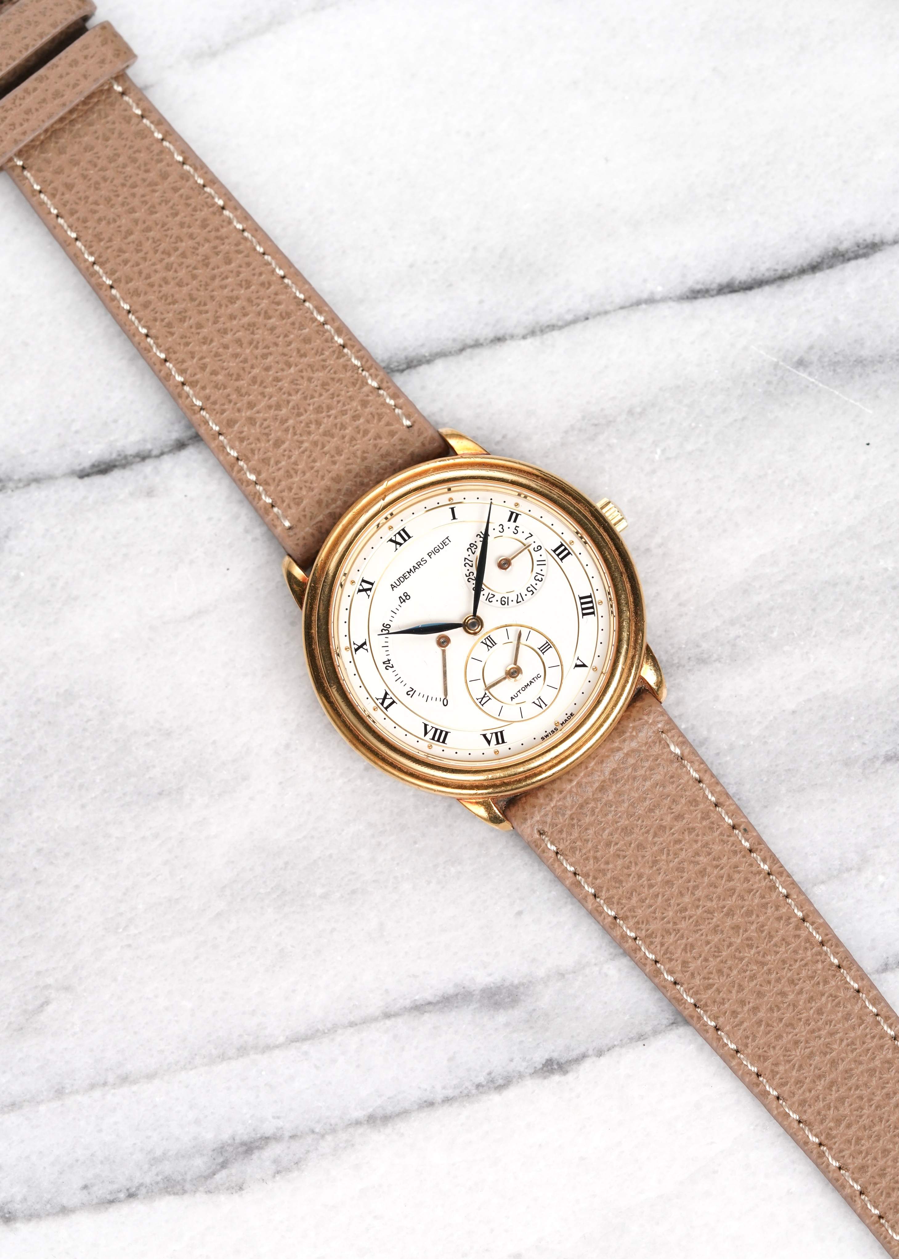 Audeamars Piguet 18K Yellow Gold - Power Reserve & Dual Time.