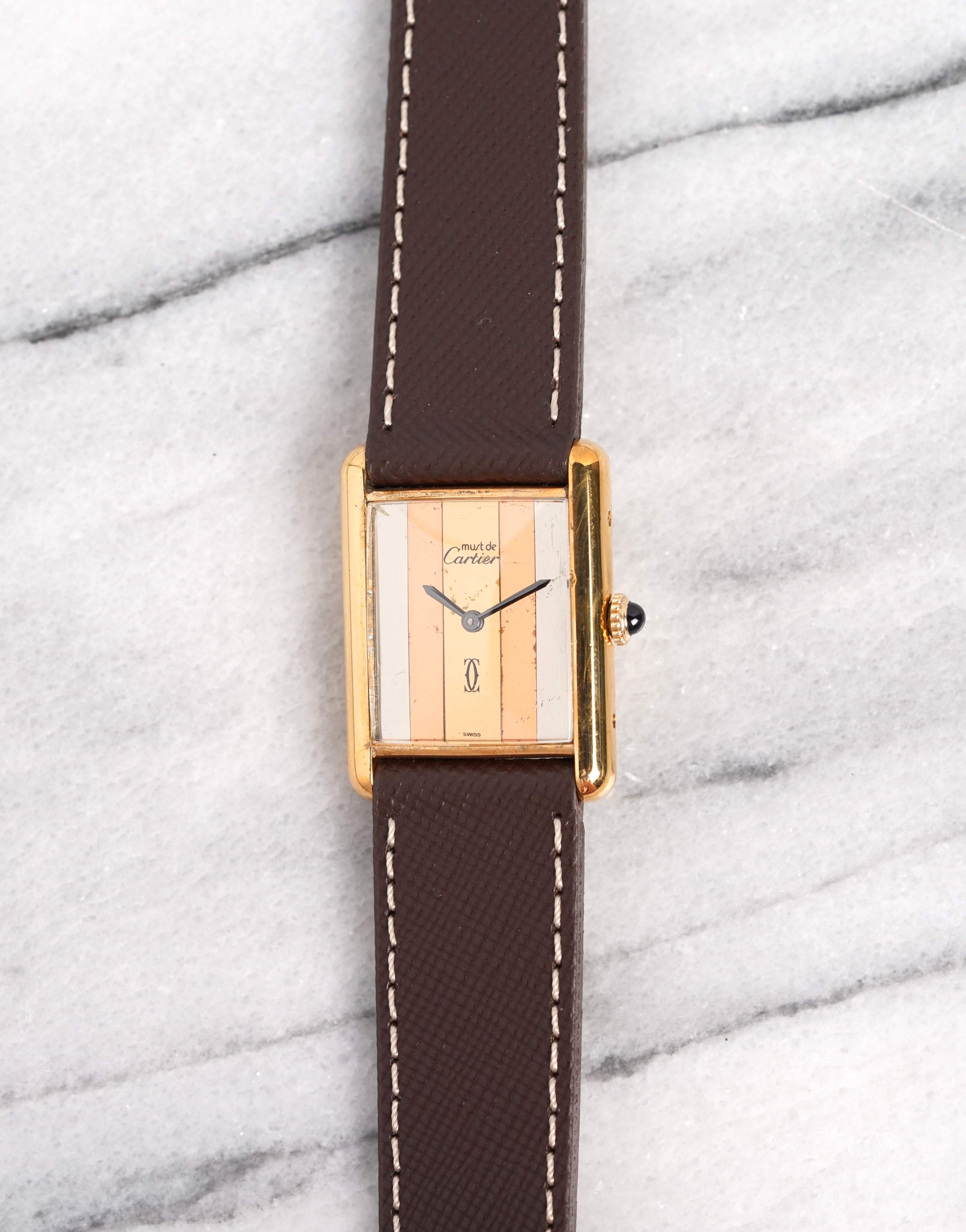 Cartier Tank - Trinity Dial.