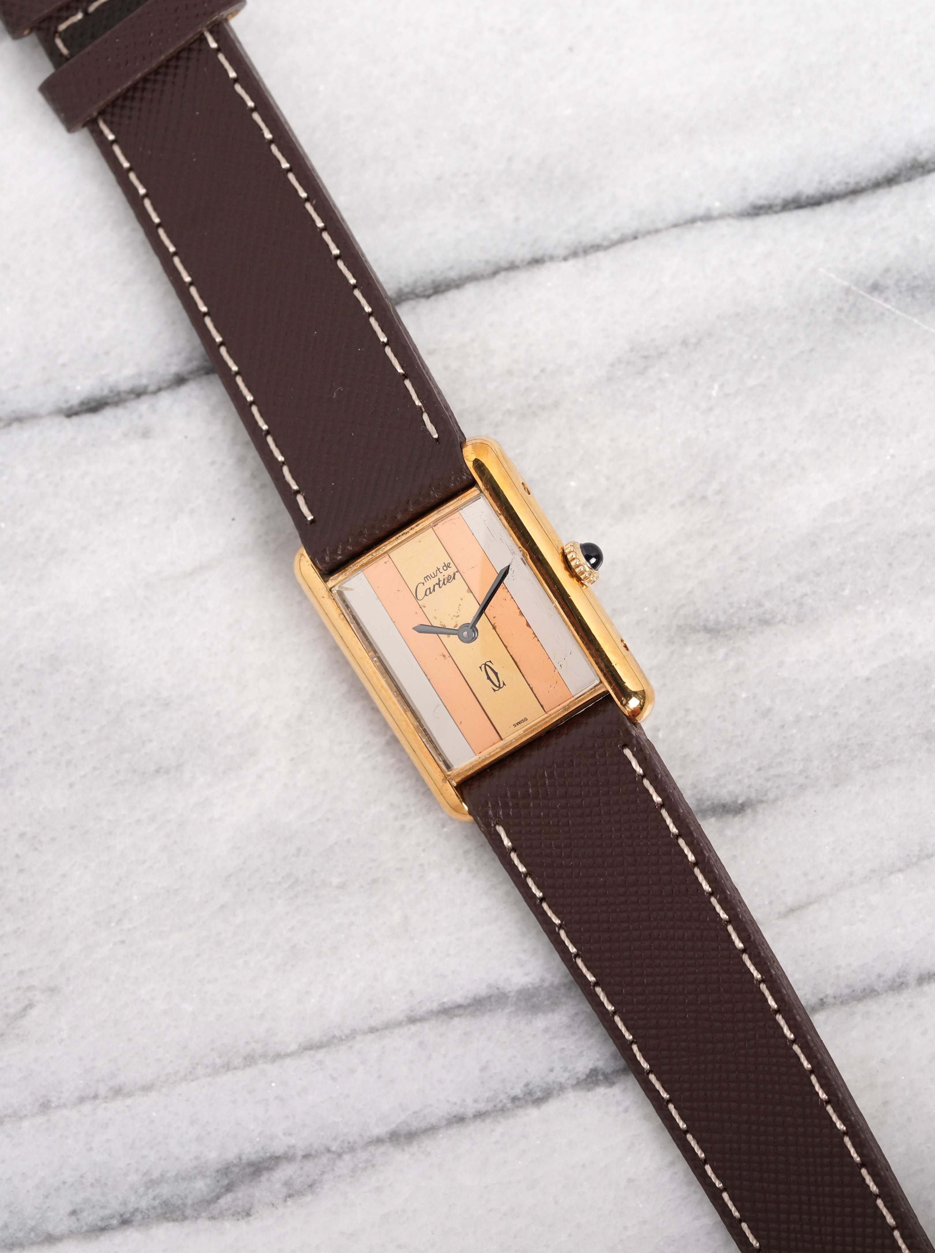 Cartier Tank - Trinity Dial.