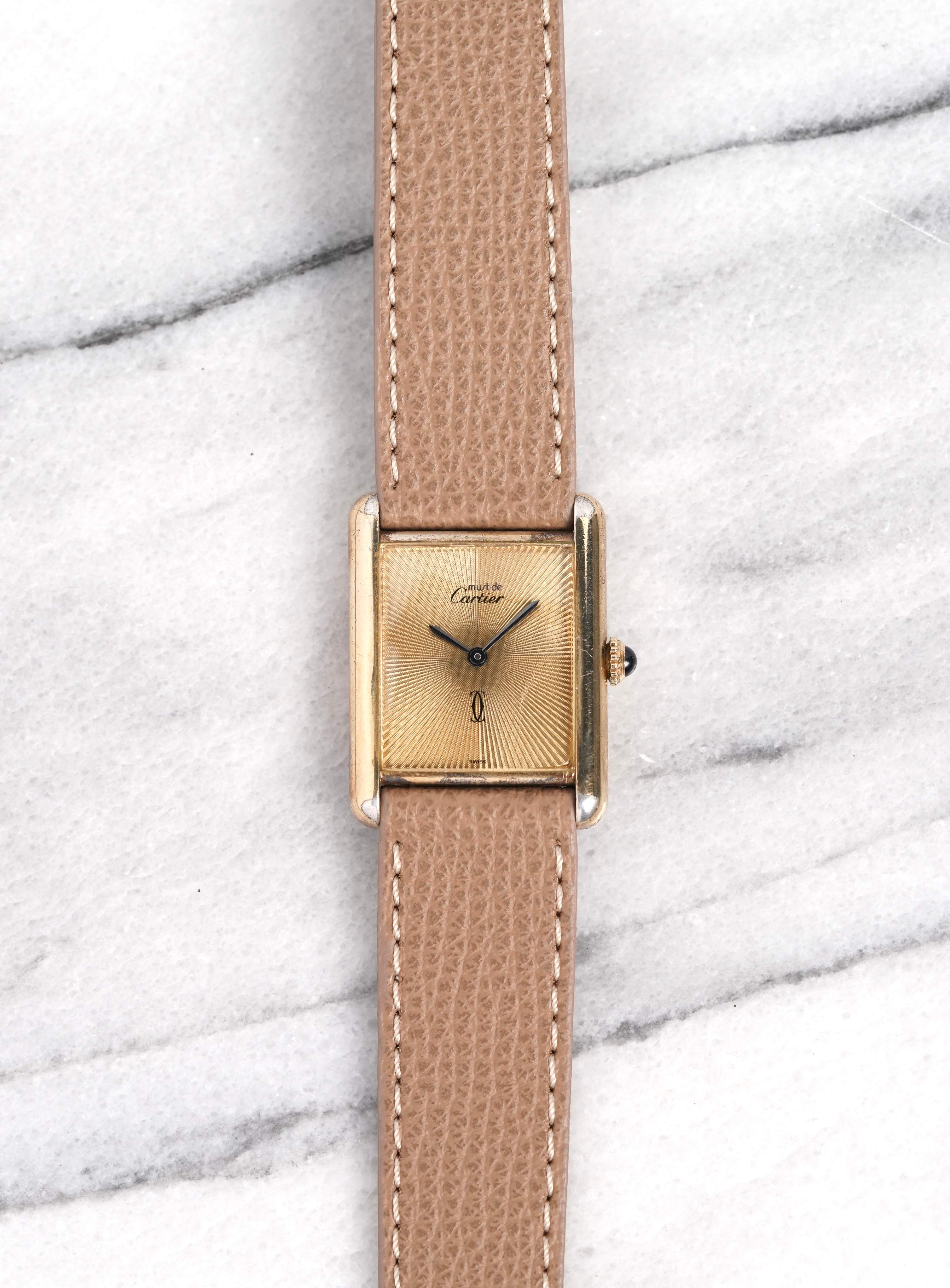 Cartier Tank - Guilloche Dial.