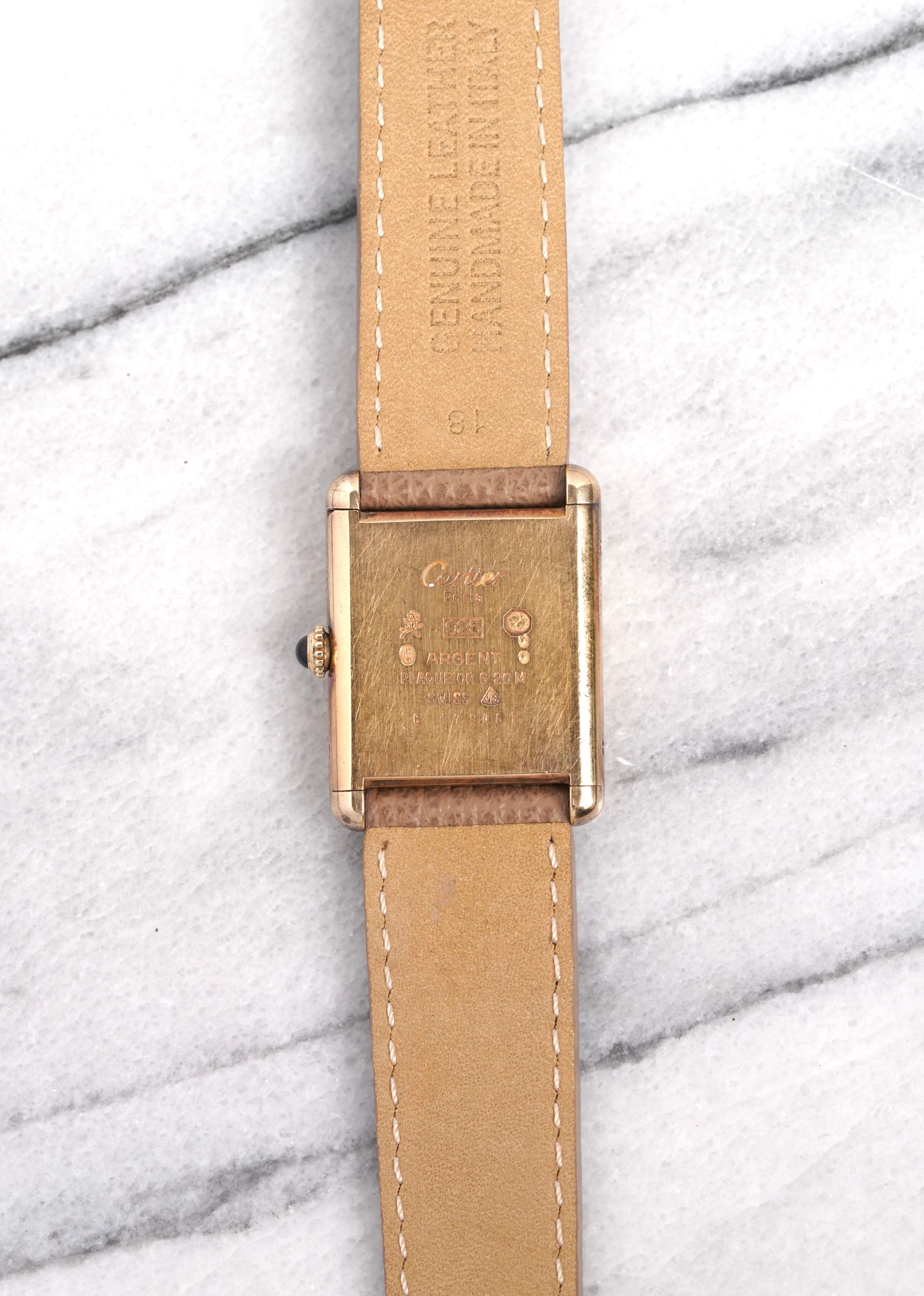 Cartier Tank - Guilloche Dial.