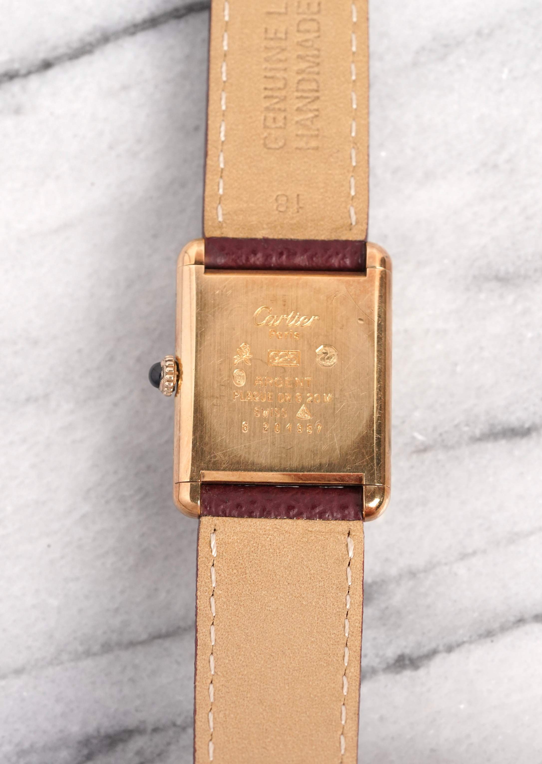 Cartier Tank - Red Dial.