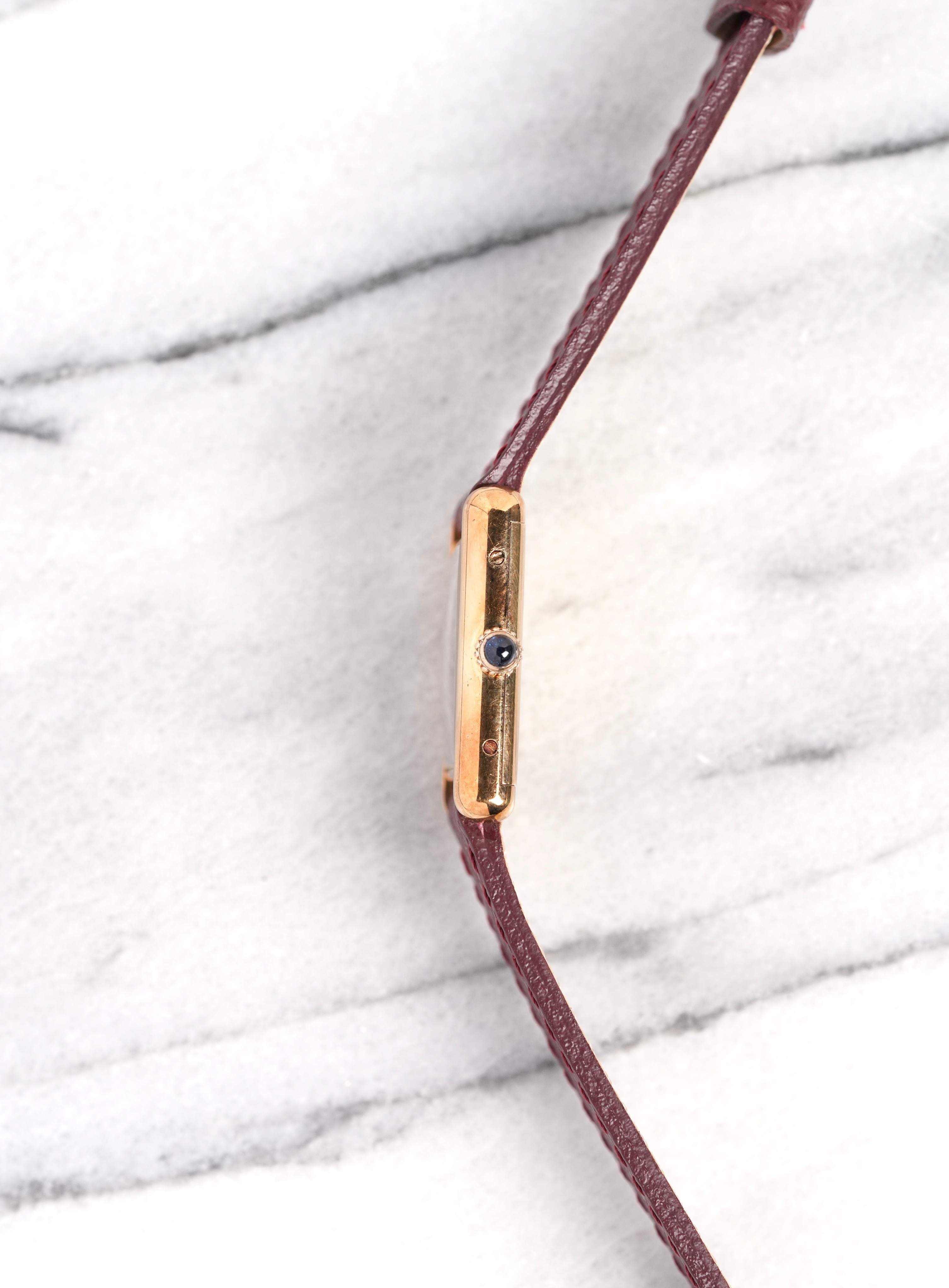 Cartier Tank - Red Dial.